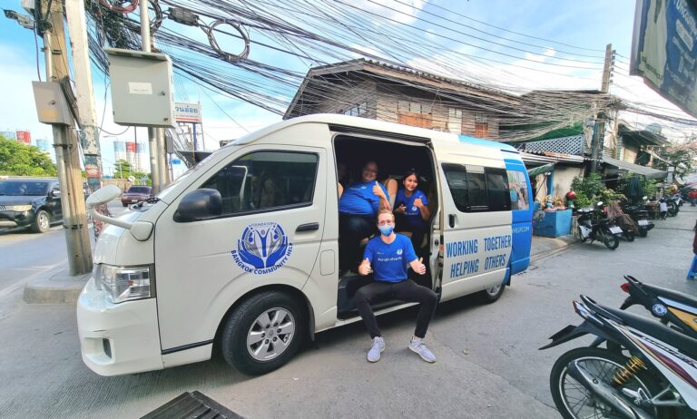 a group of people in a room