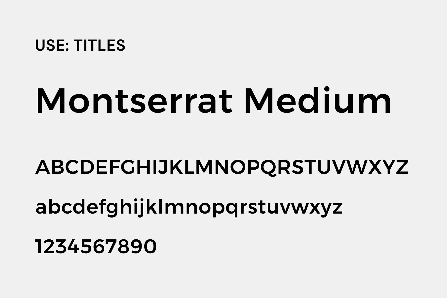 Montserrat Medium typography