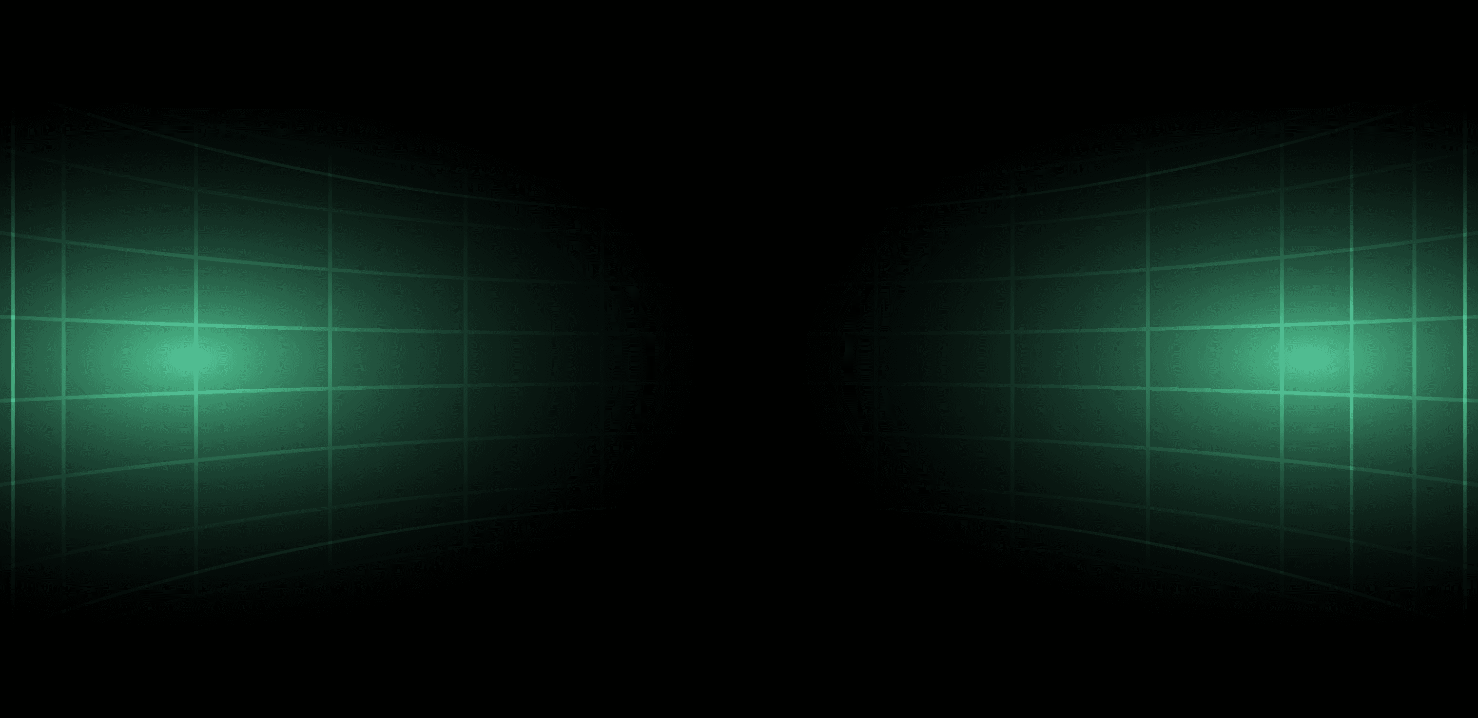 Dark green perspective grid backdrop