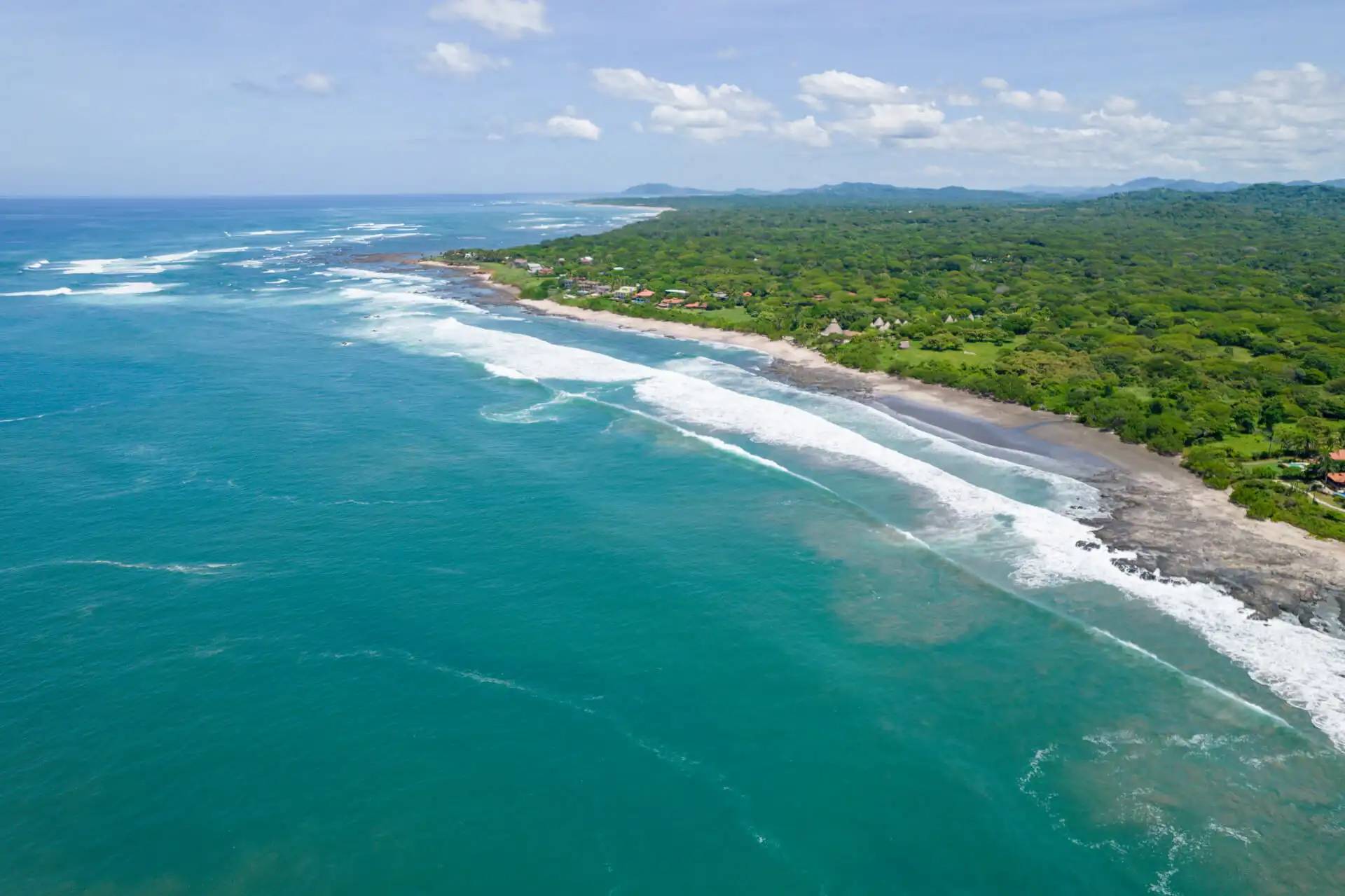 Drone shot of Playa Negra