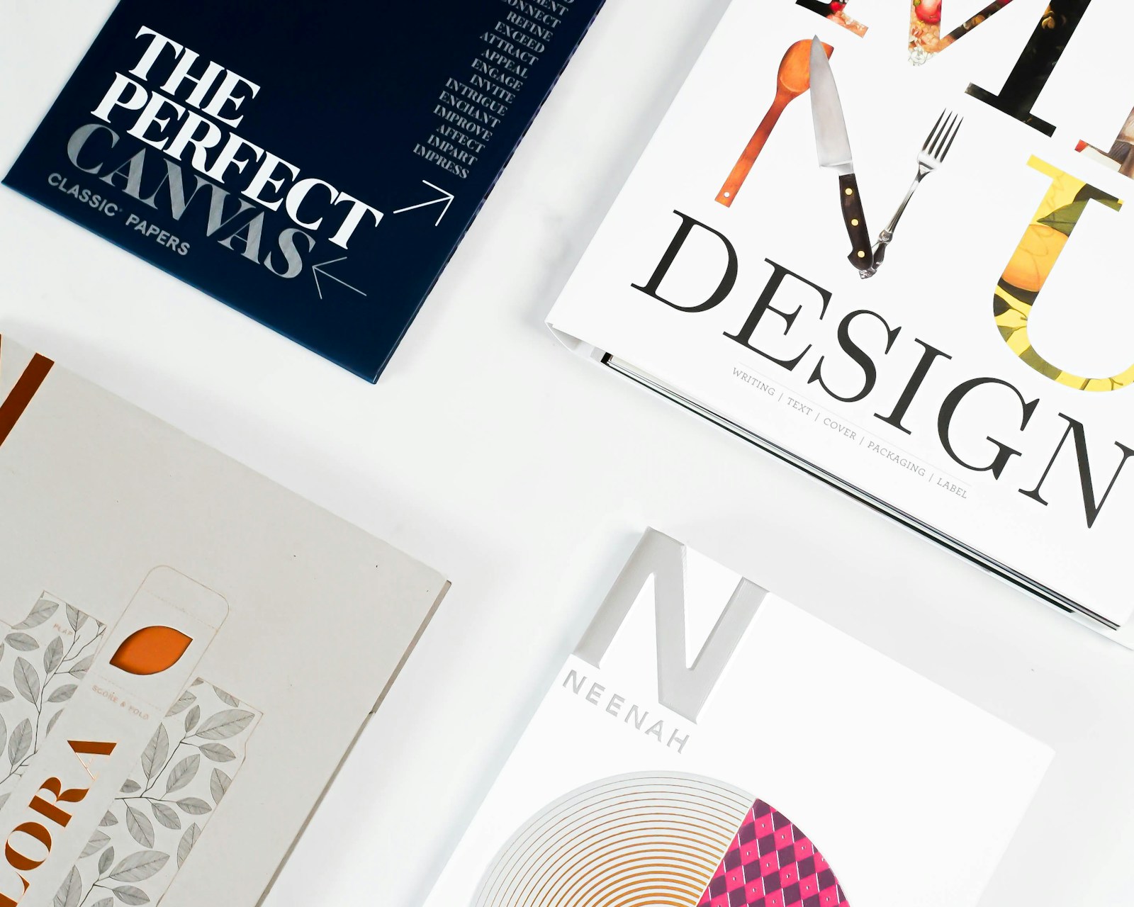 A close view of printed editorial layouts and papers.