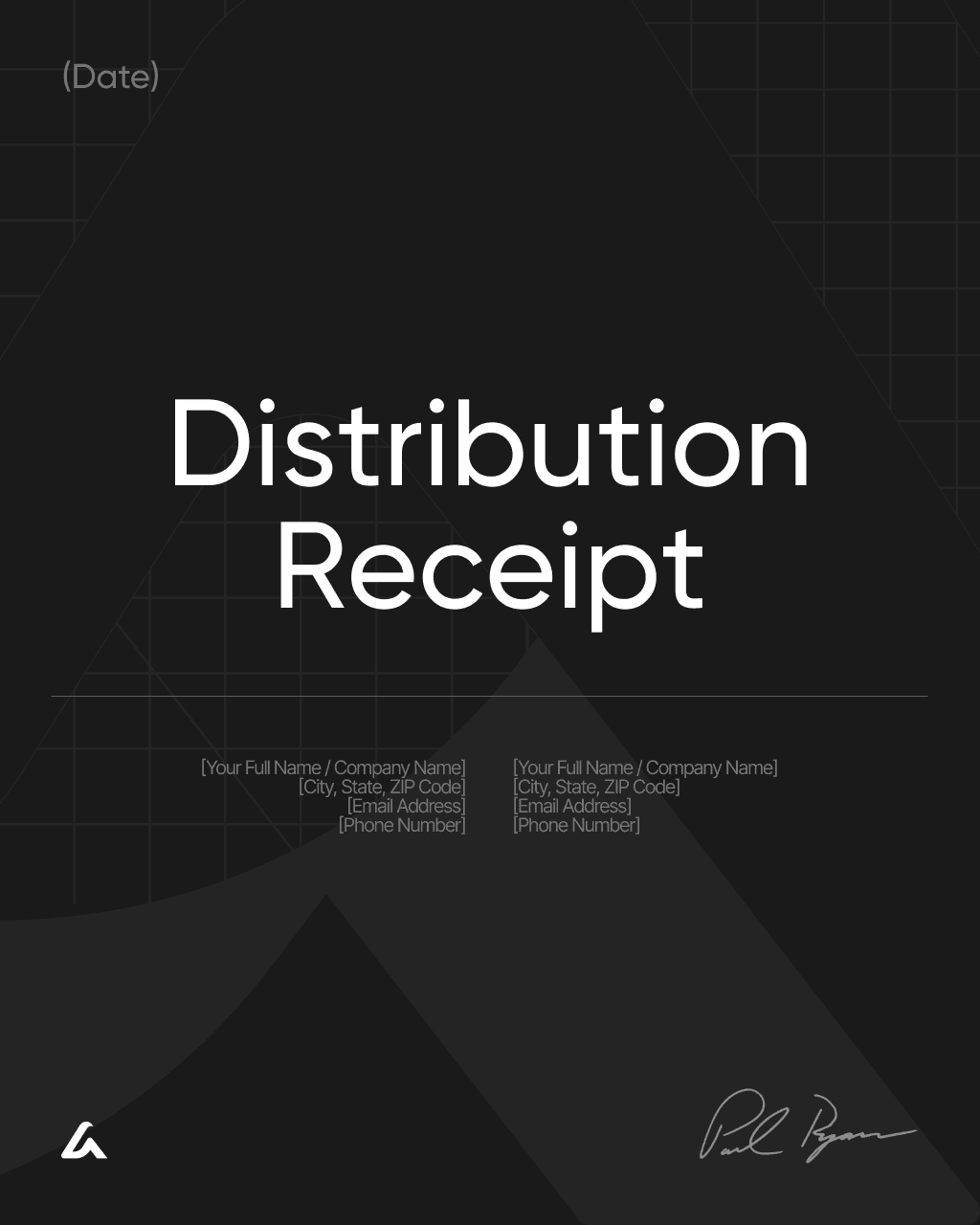 Distribution Receipt