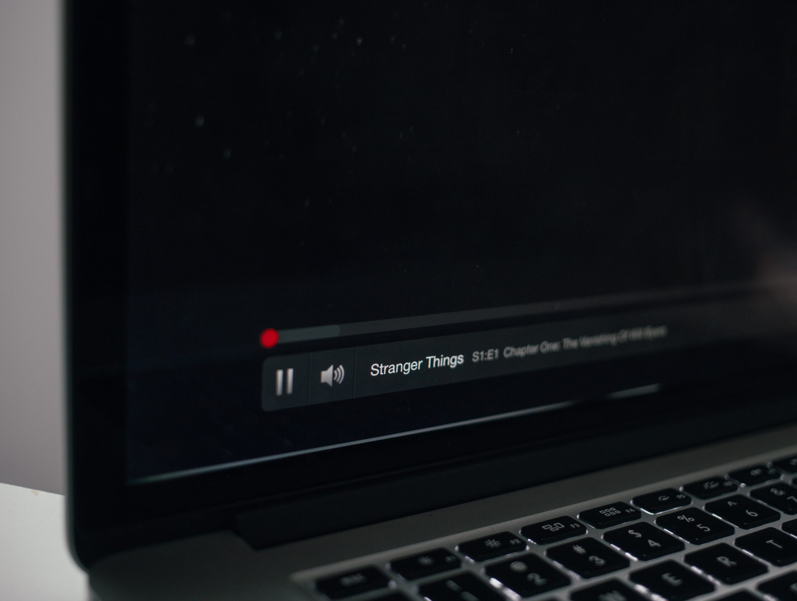 Netflix playing Stranger Things