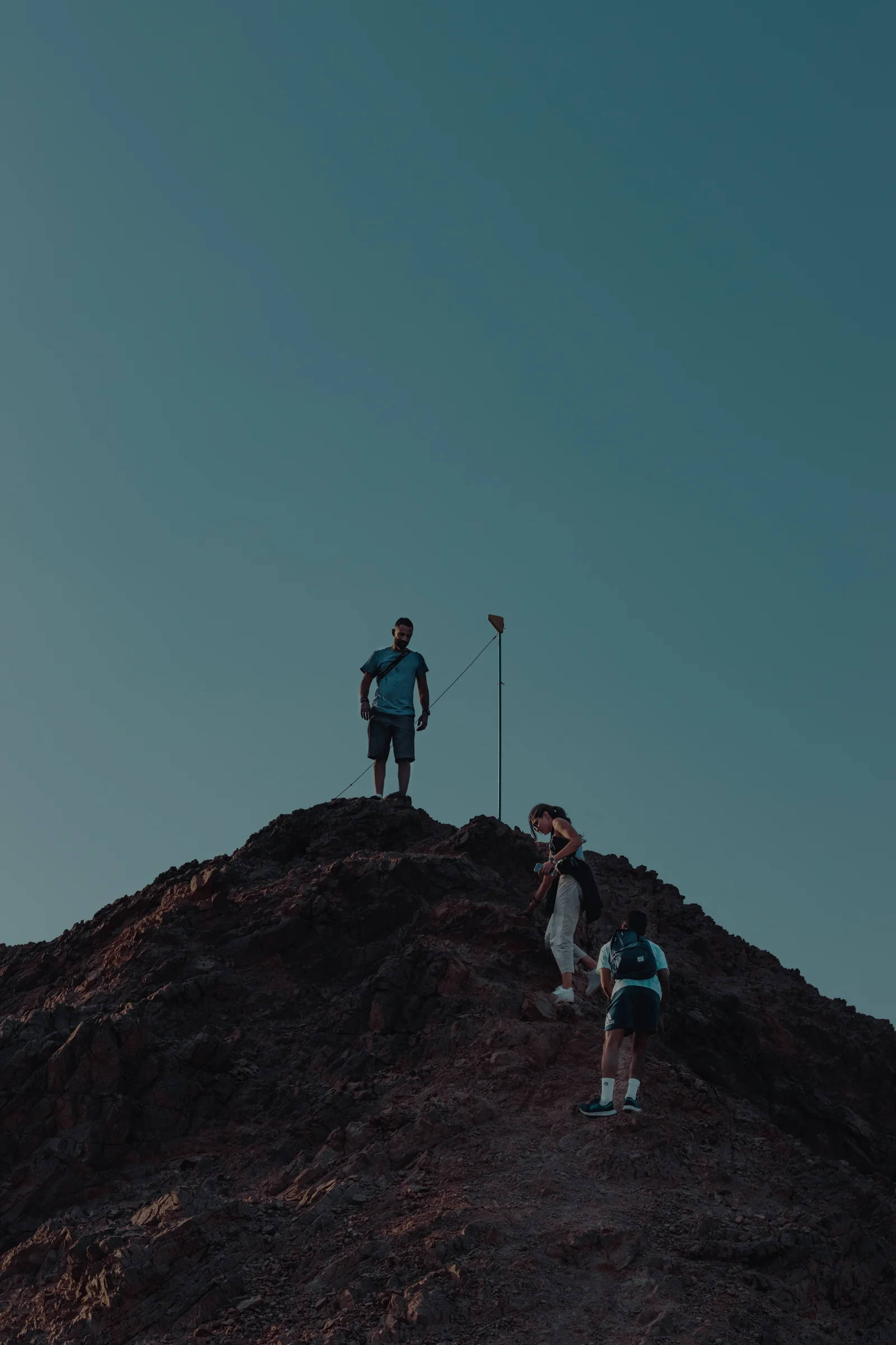 Hikers on the Summit