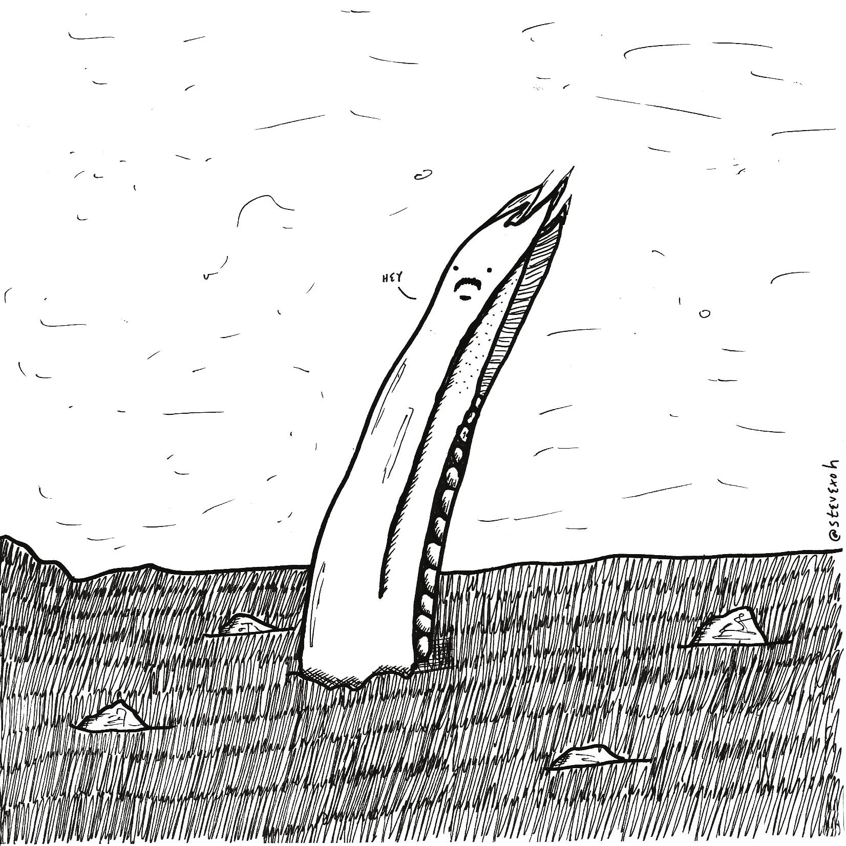 My distant uncle who was a happy little stomach on a stick -an essay by @stevexoh