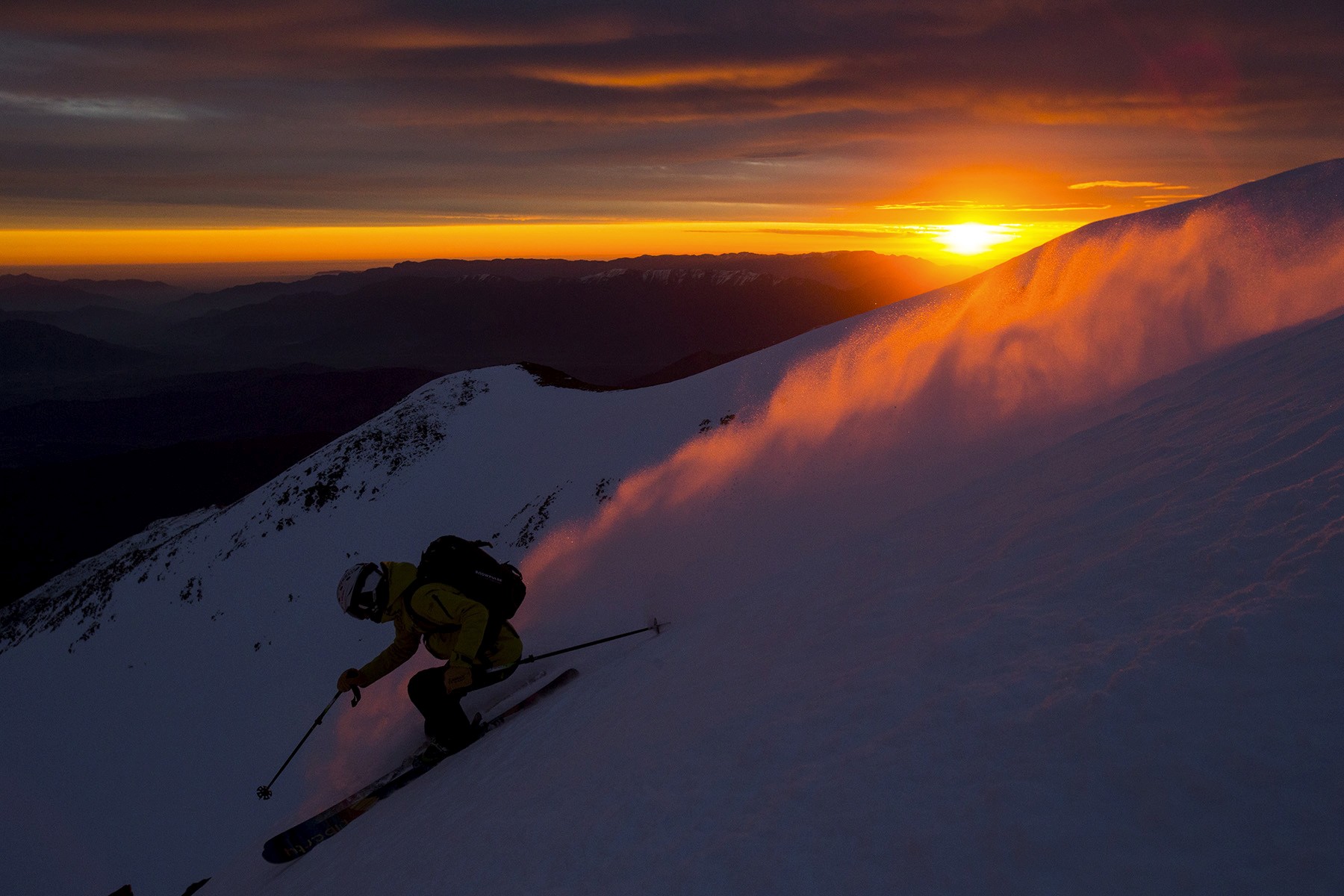 Athlete winning a race