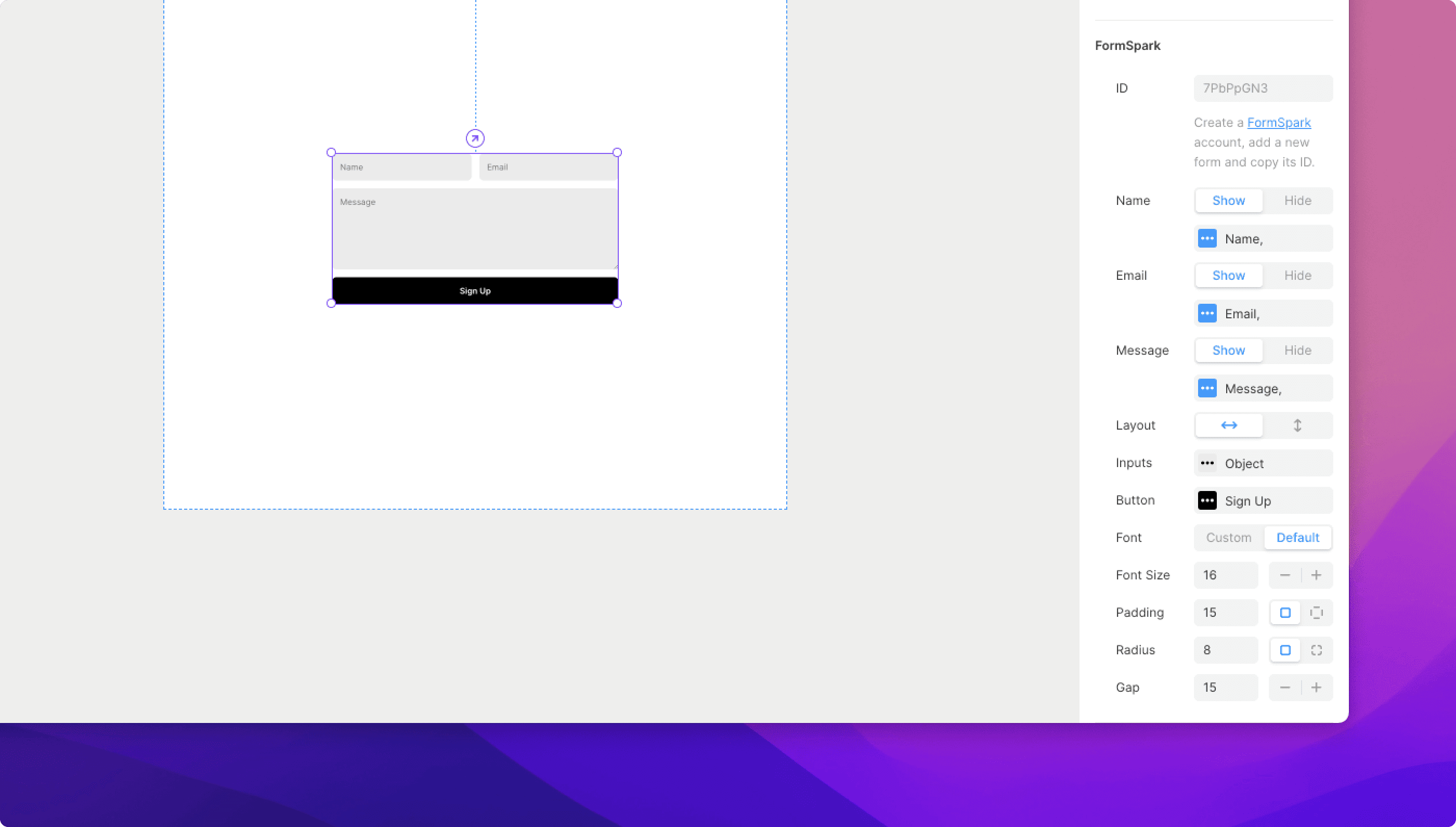 Framer Plugin Formspark Framer Plugin Formspark