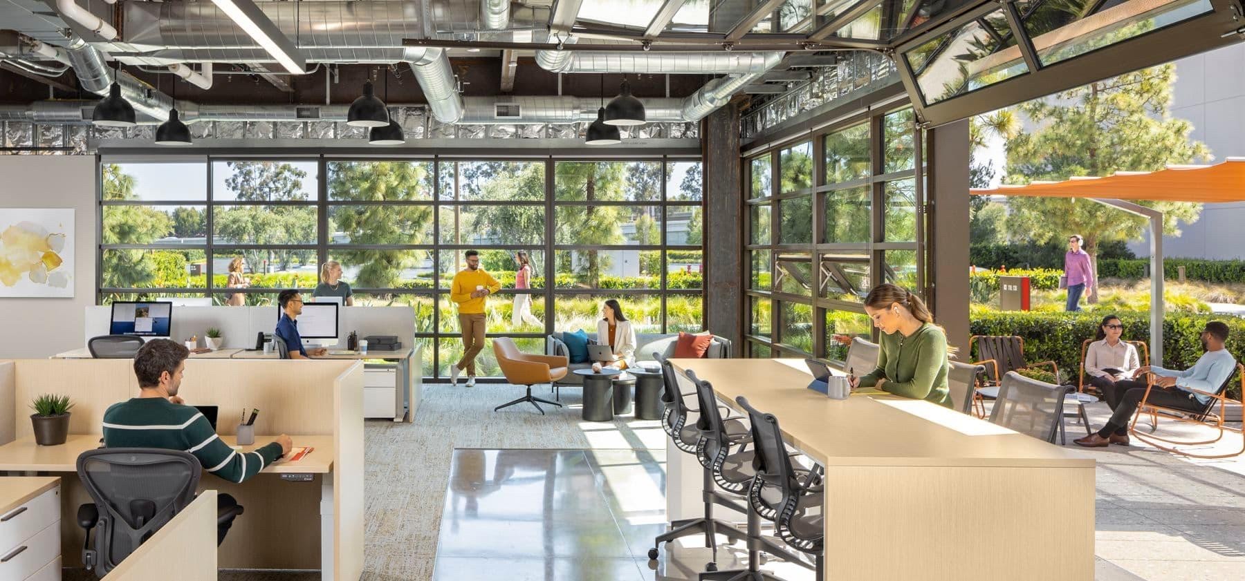 Creative workplace interior