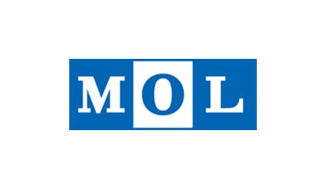 Logo of MOL, featuring the letters 'M', 'O', and 'L' in blue against a white background.