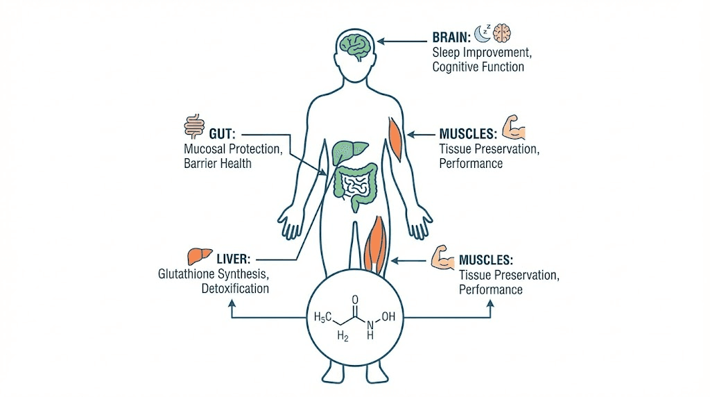 Glycine benefits throughout the body during tirzepatide therapy