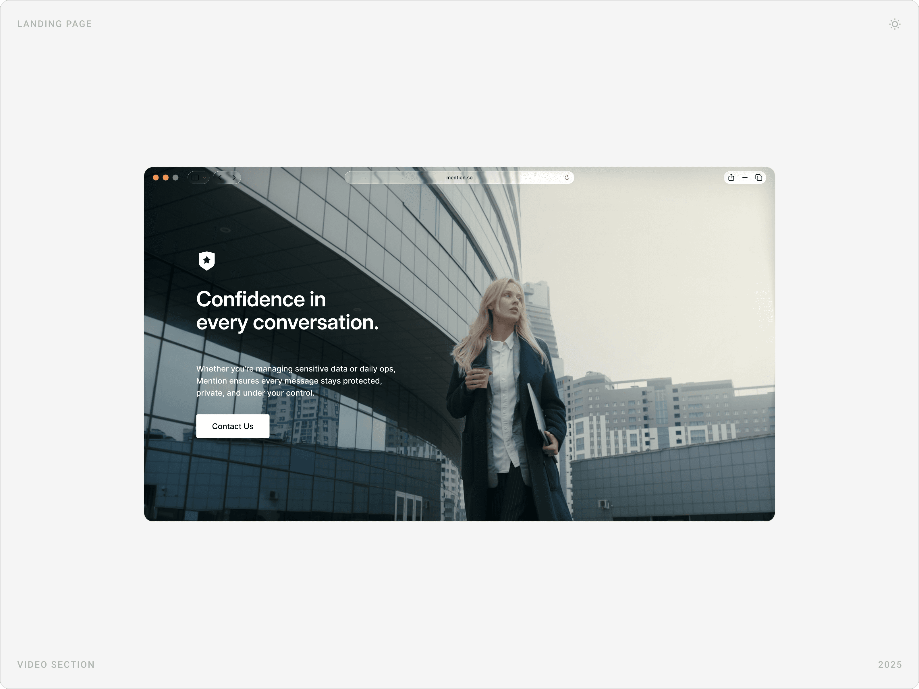 Professional Enterprise Confidence Section Design