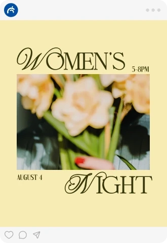 Social media post template