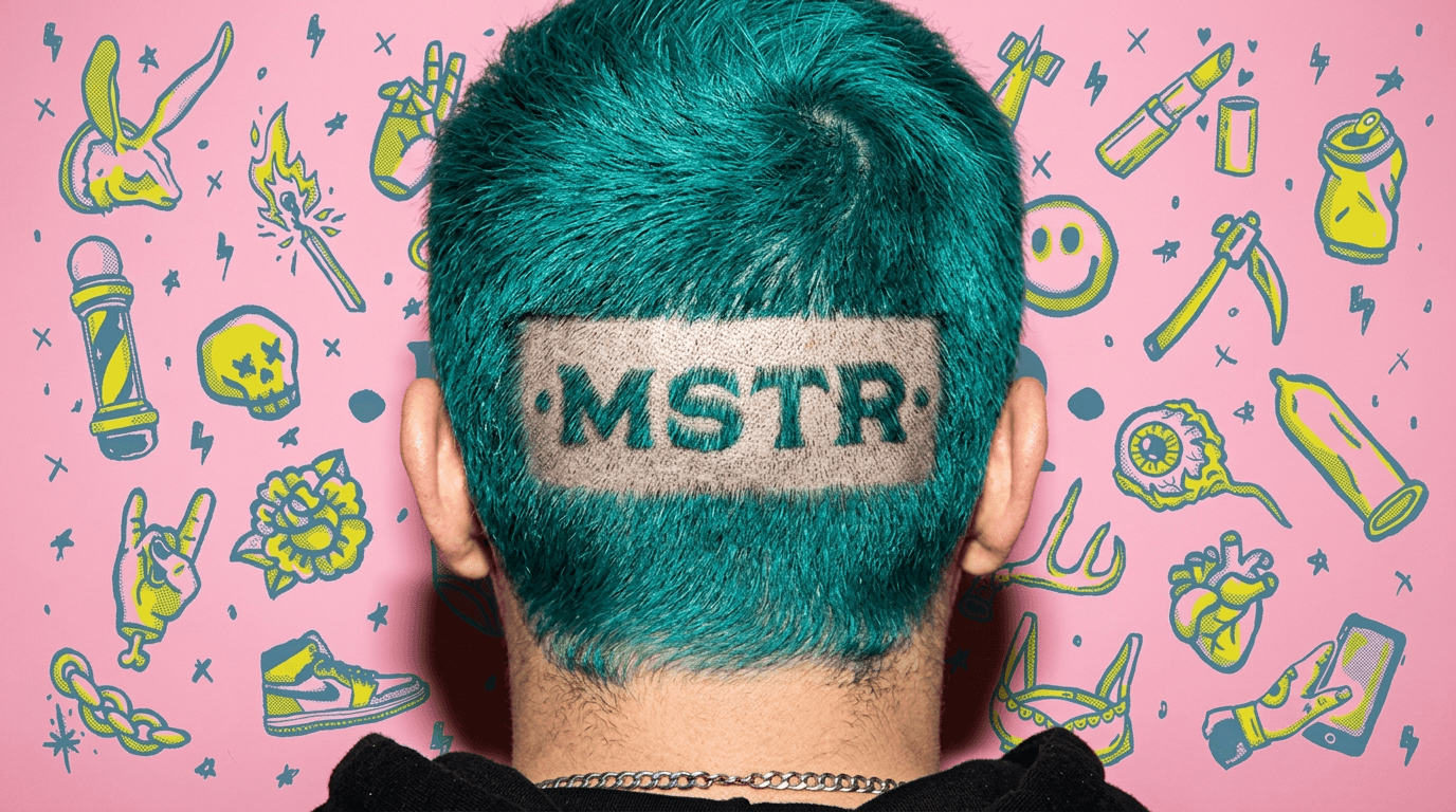 Pastel ice cream packaging design with retro typography on pink background