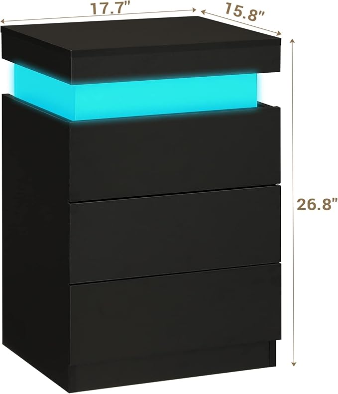 Nightstand with sliding top – A stylish and functional furniture piece, perfect for any modern home.