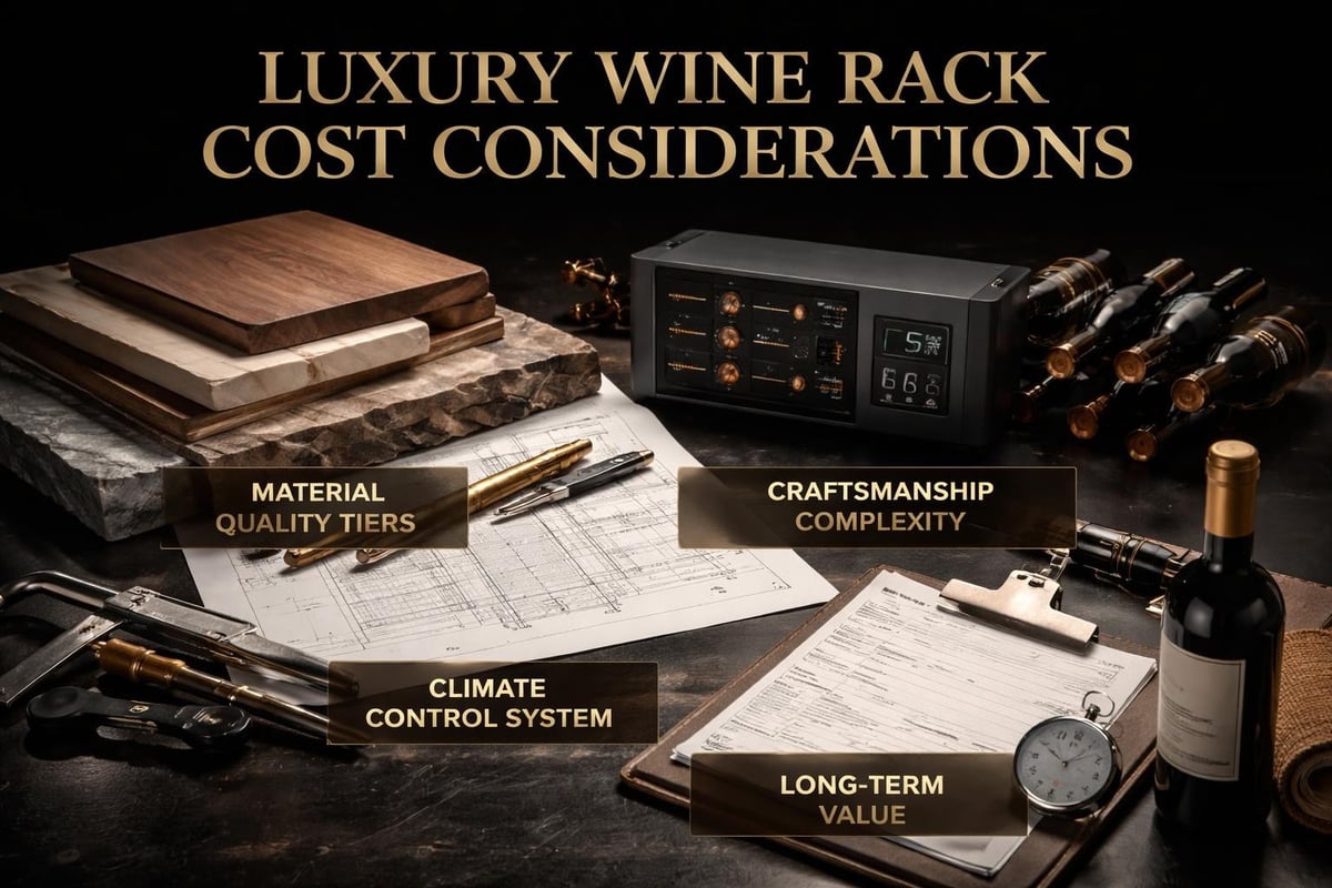 Custom wine cellar investment factors