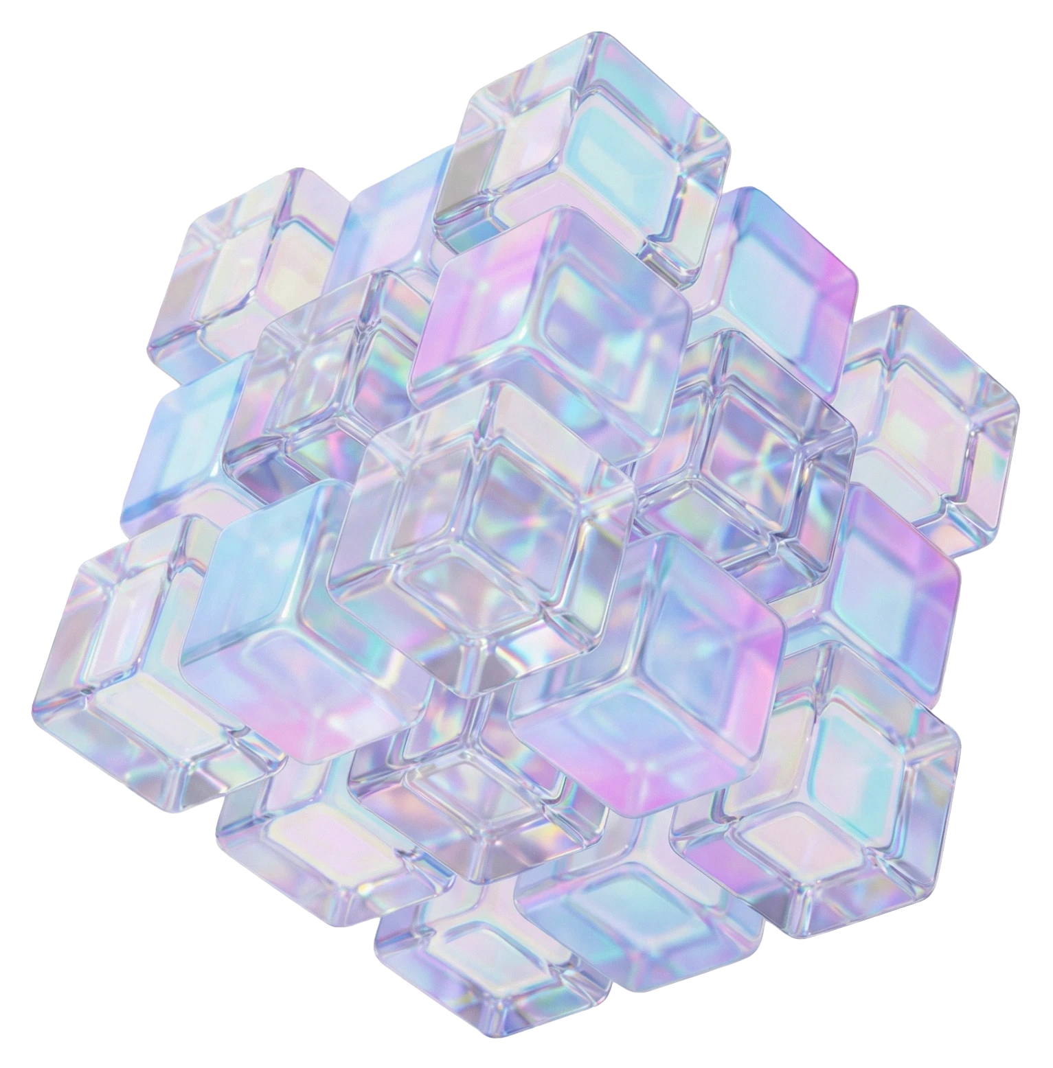 Macro of iridescent purple soap bubbles—dewy, textured beauty-foam cluster on a transparent background.