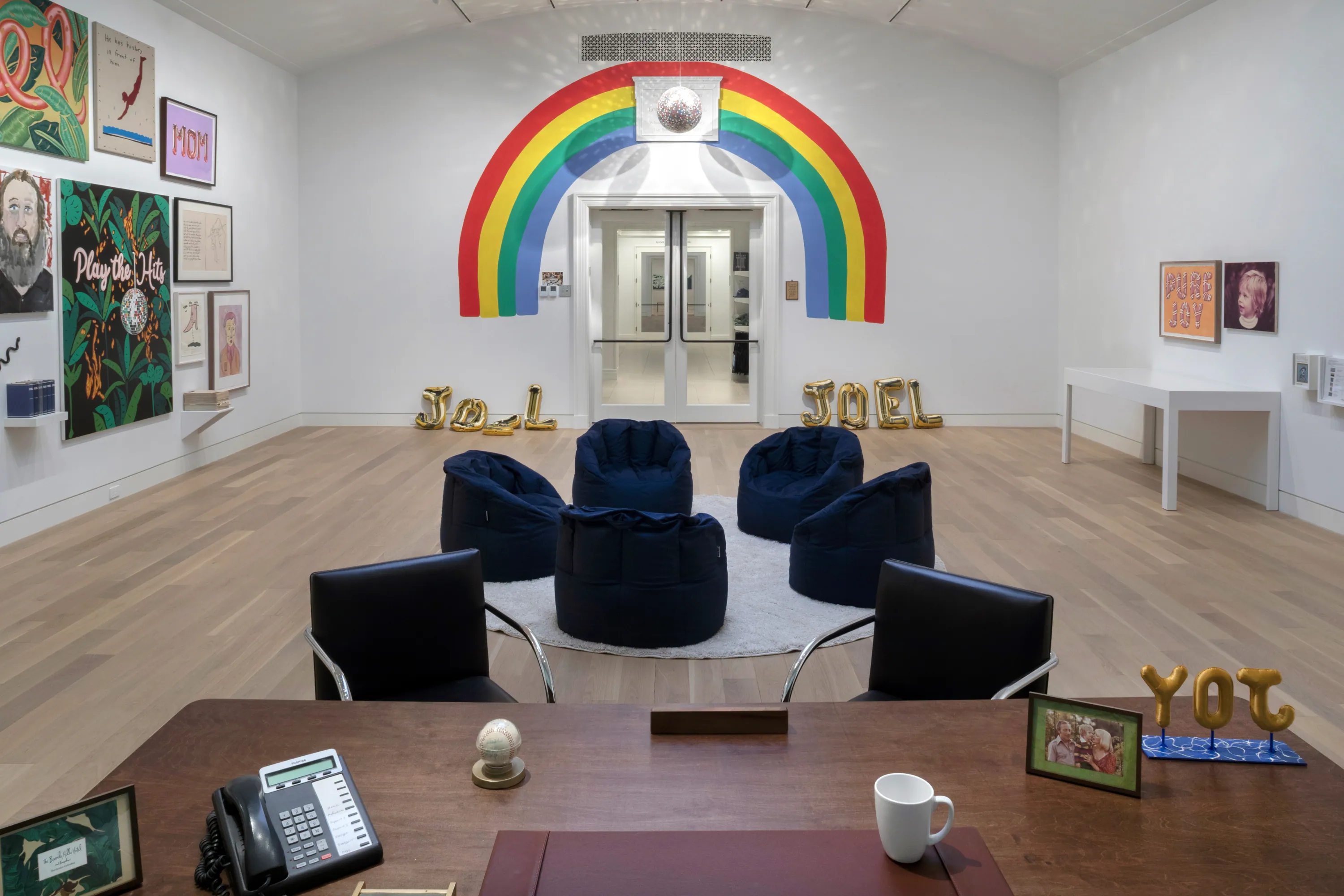 Installation View, Miles of Smiles, Joel Mesler