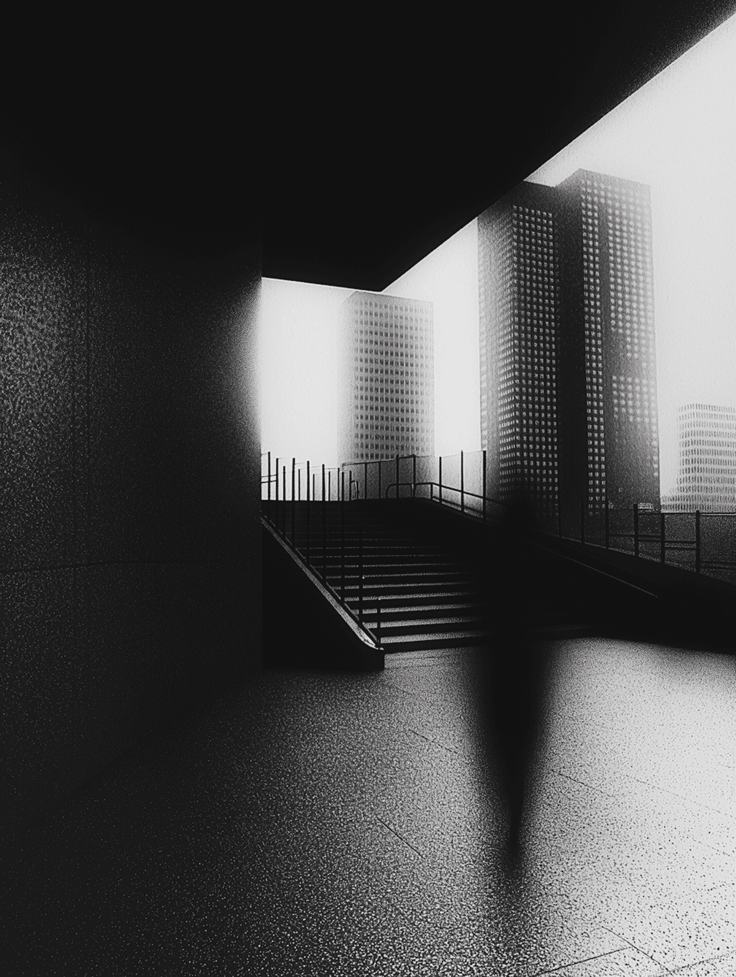 Landscape in black & white