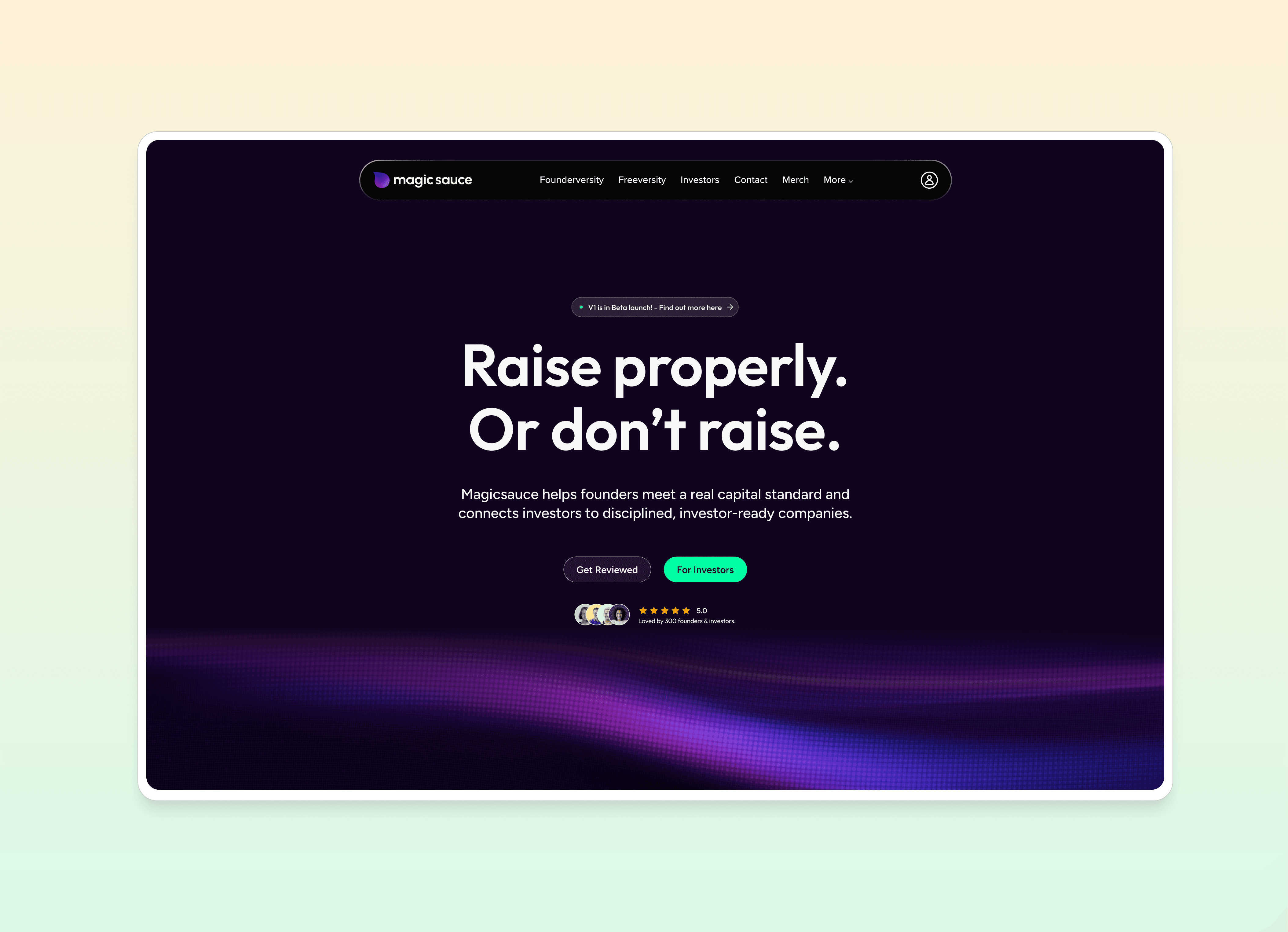 Magic Sauce brand applied to digital product
