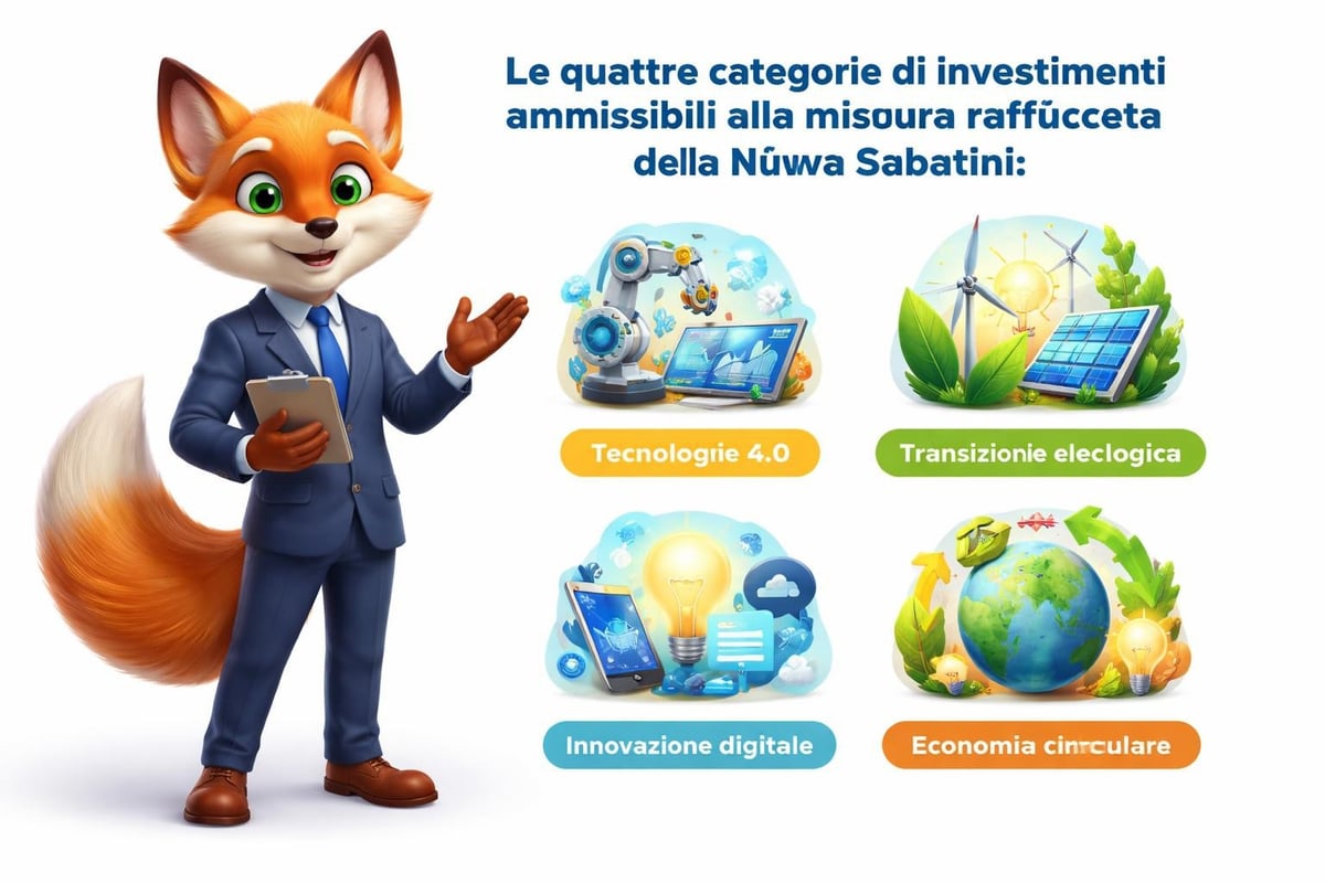 Categorie di investimento Nuova Sabatini