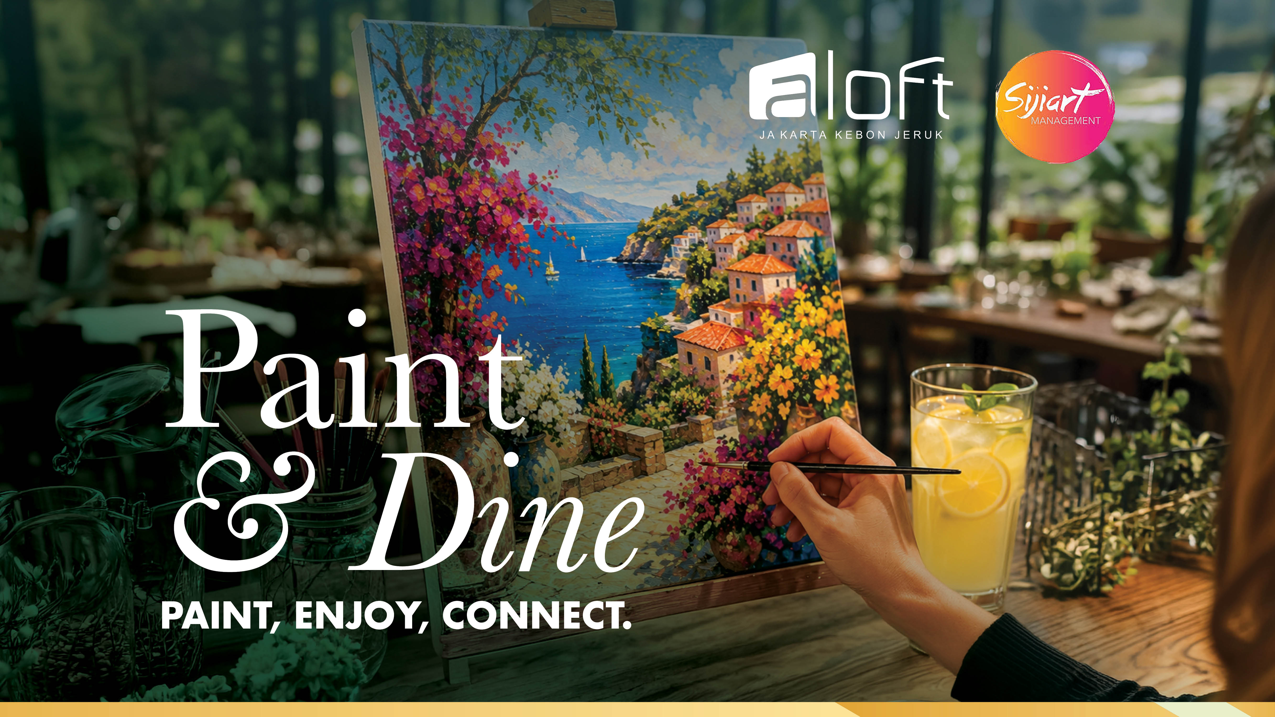 Paint & Dine at Aloft Jakarta Kebon Jeruk