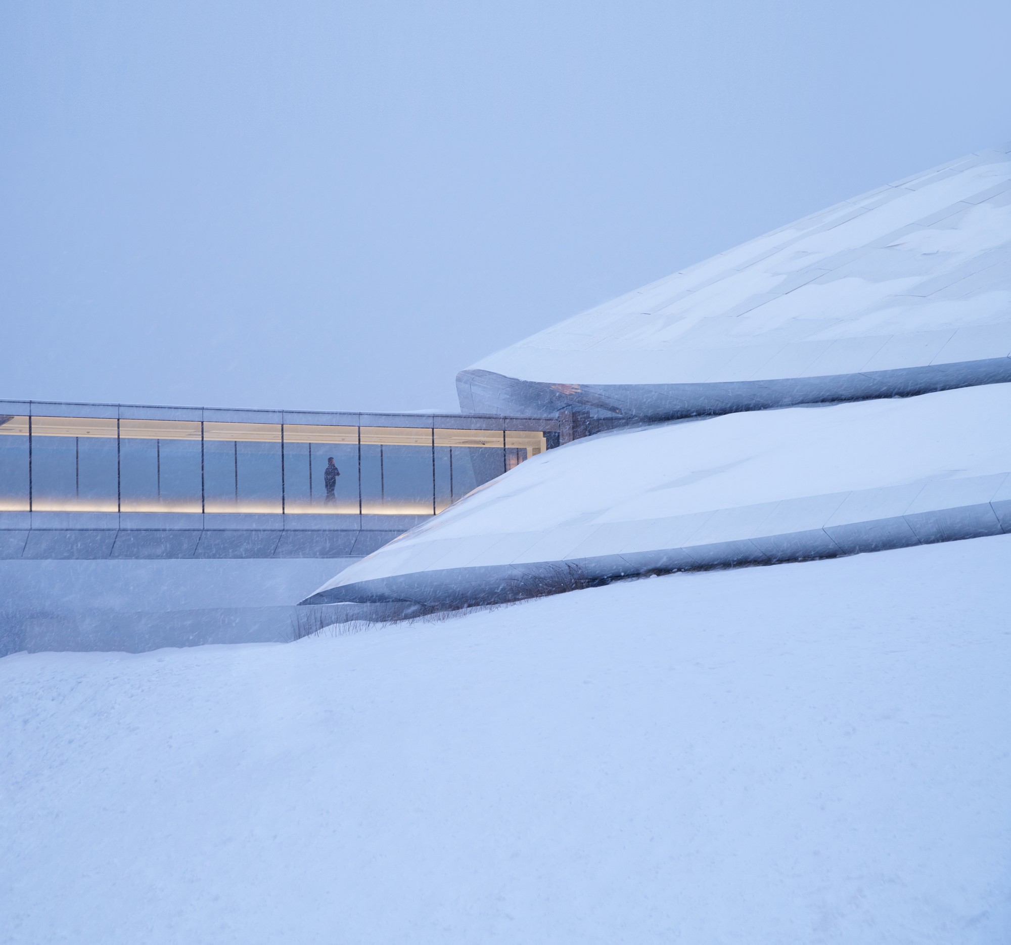 Yabuli Entrepreneurs’ Congress Center by MAD Architects, Shangzhi, Harbin, China