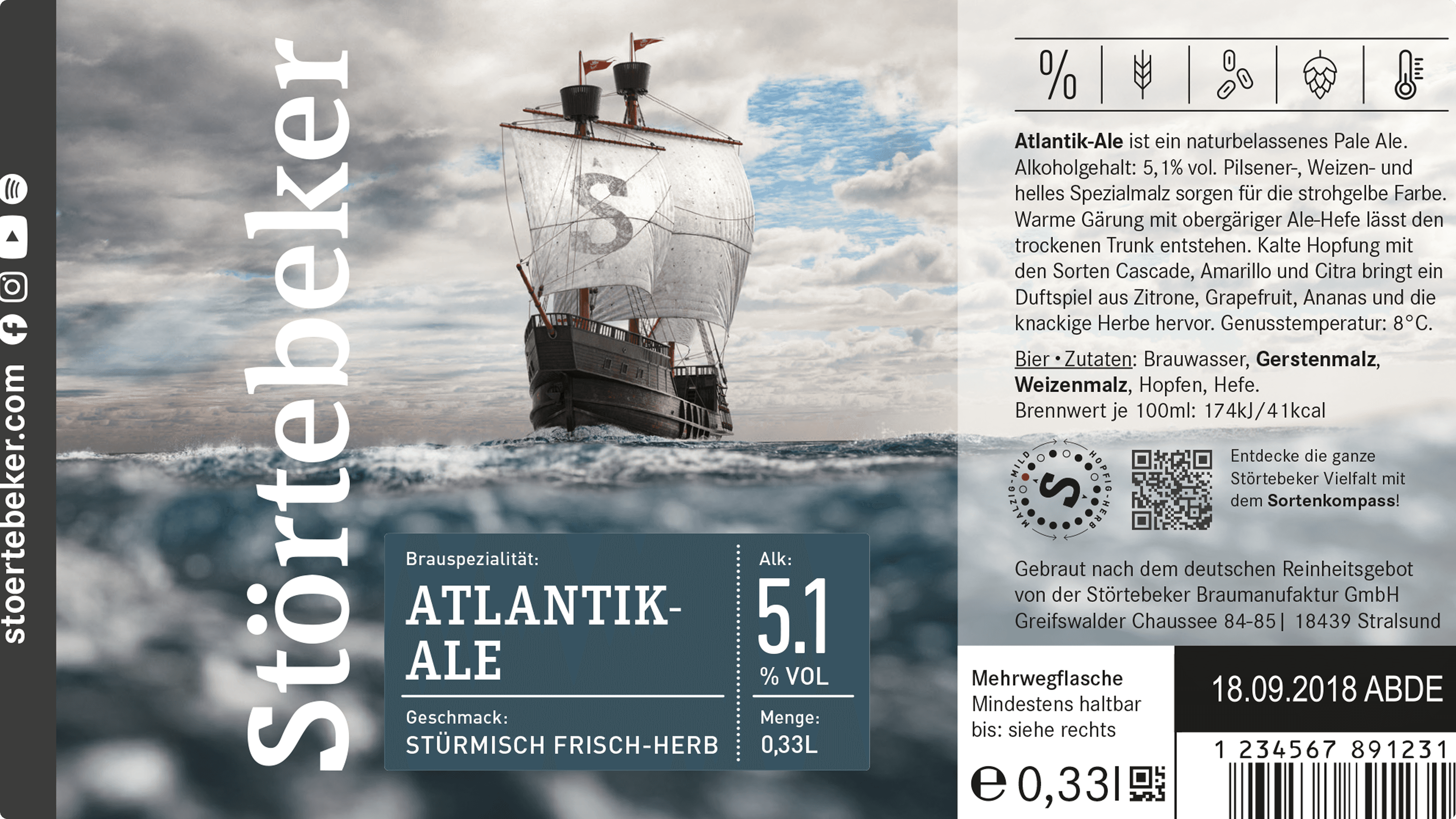 Störtebeker Atlantik-Ale, 5.1% vol