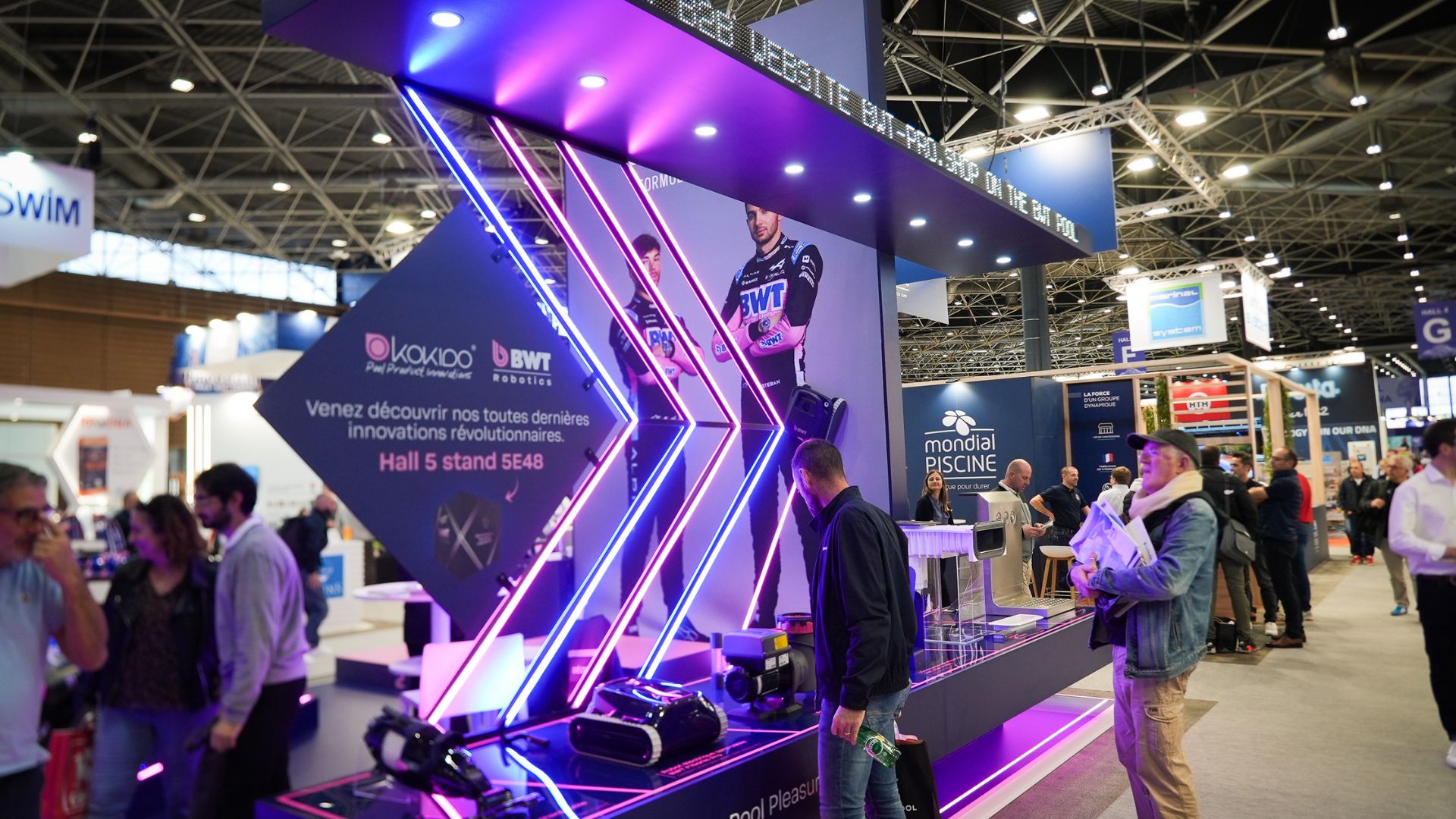 stand BWT au salon Piscine Globale par Expace