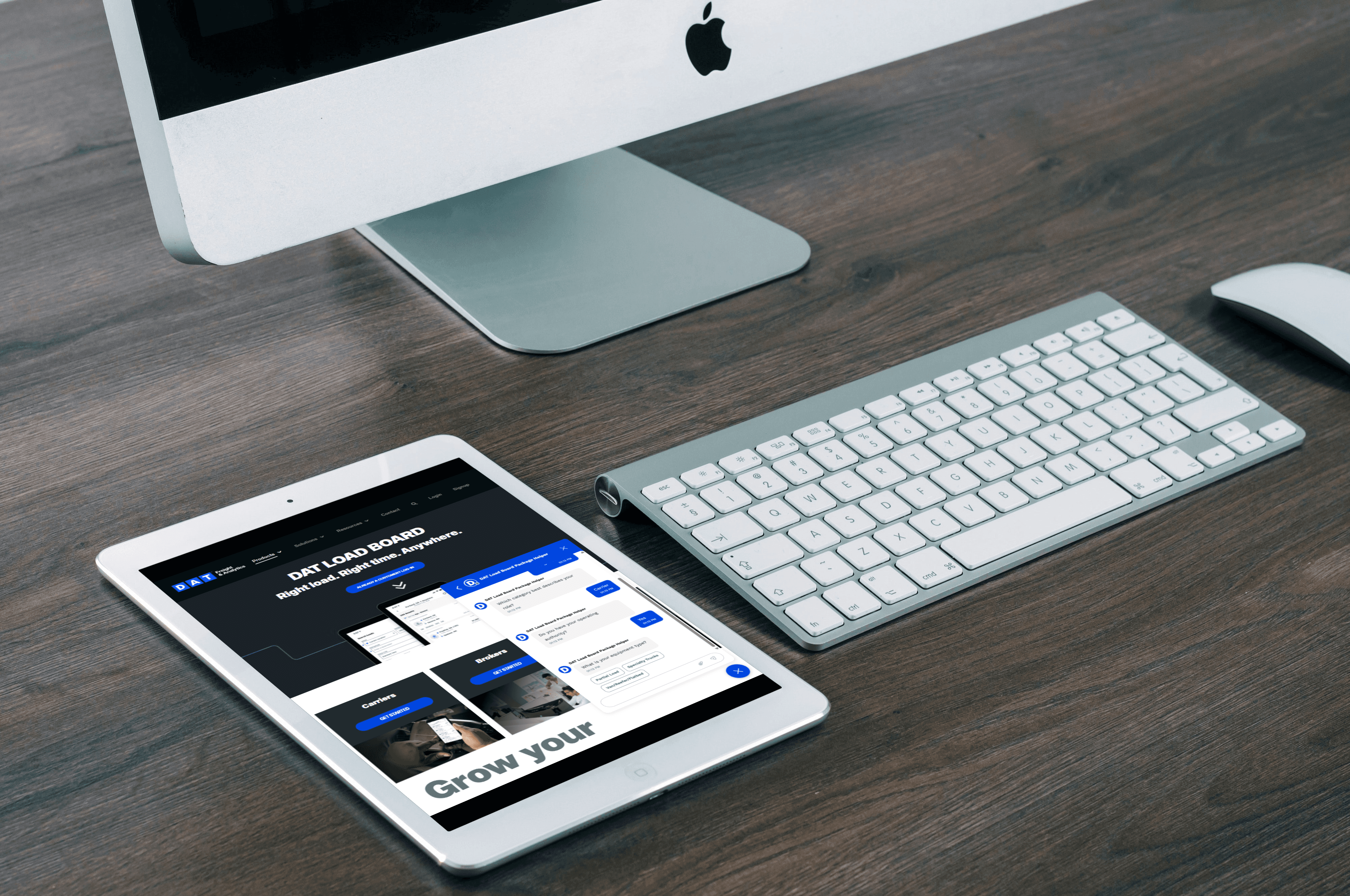 tablet on office desk