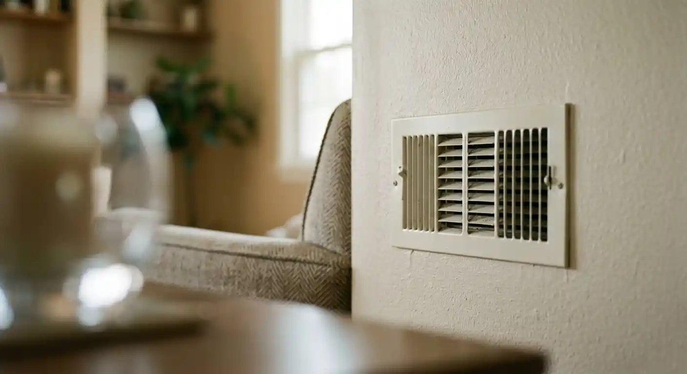 A living room air vent