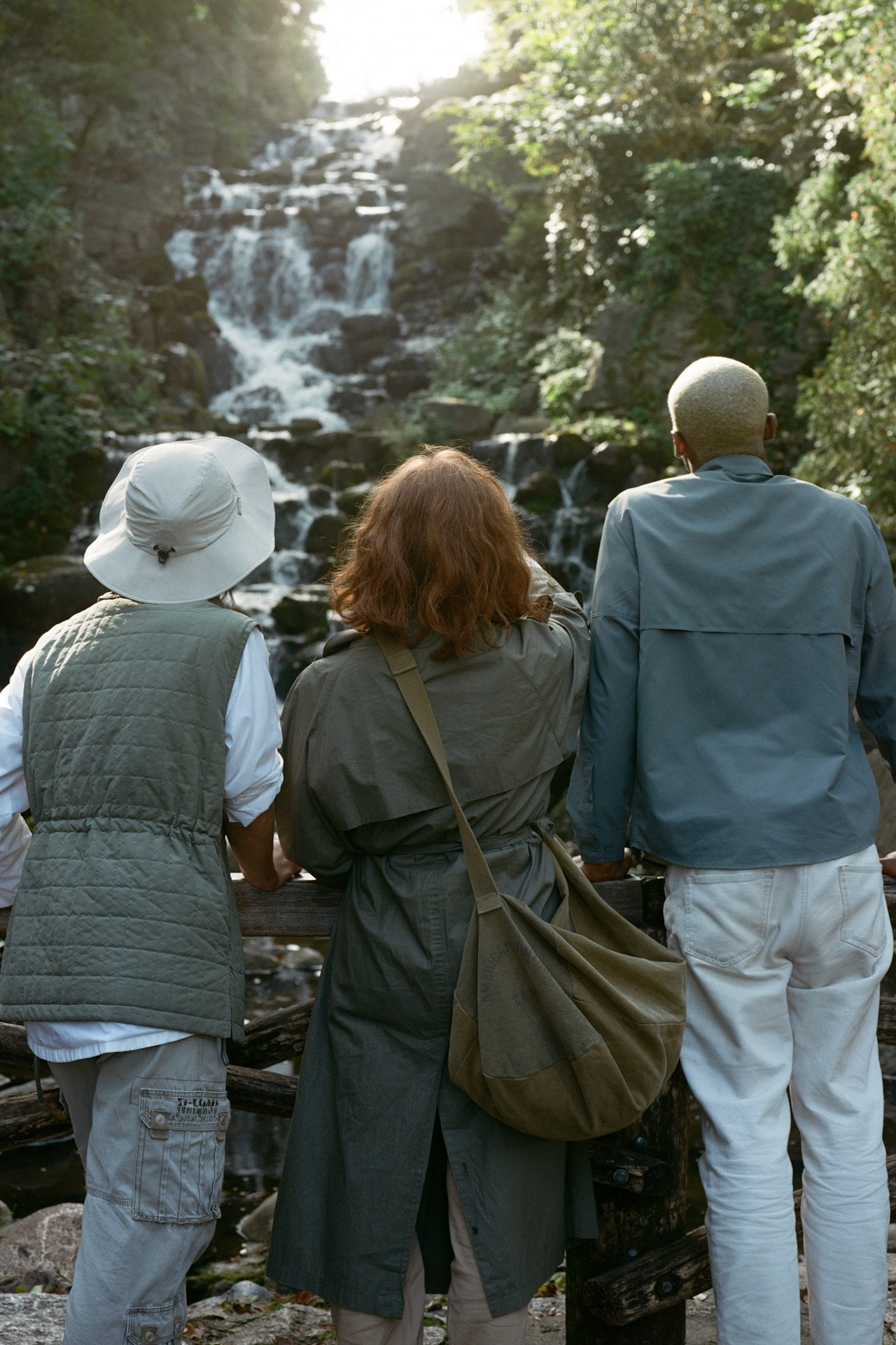Watching water flowing steam