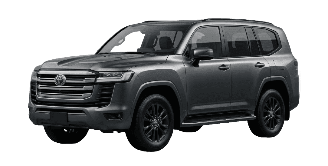 A sleek, modern SUV in a dark shade, showcasing a robust design and sporty features.