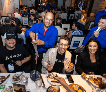 Male Professional talking using Microphone