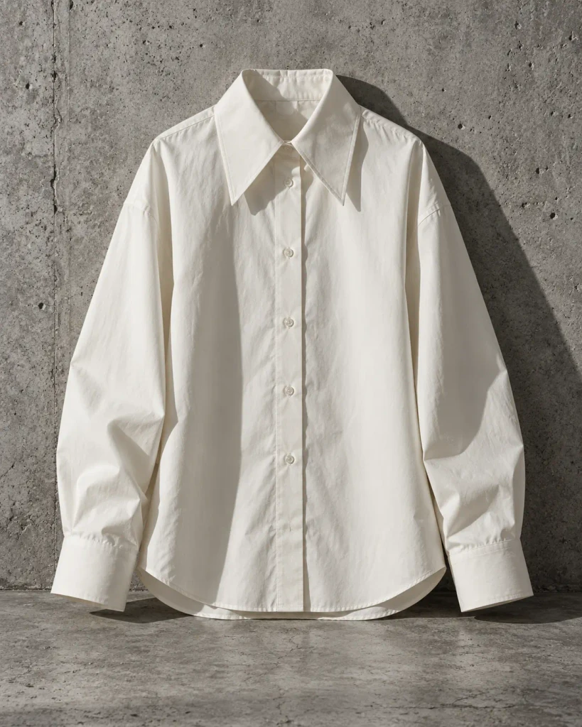 Structured Shirt, Bone