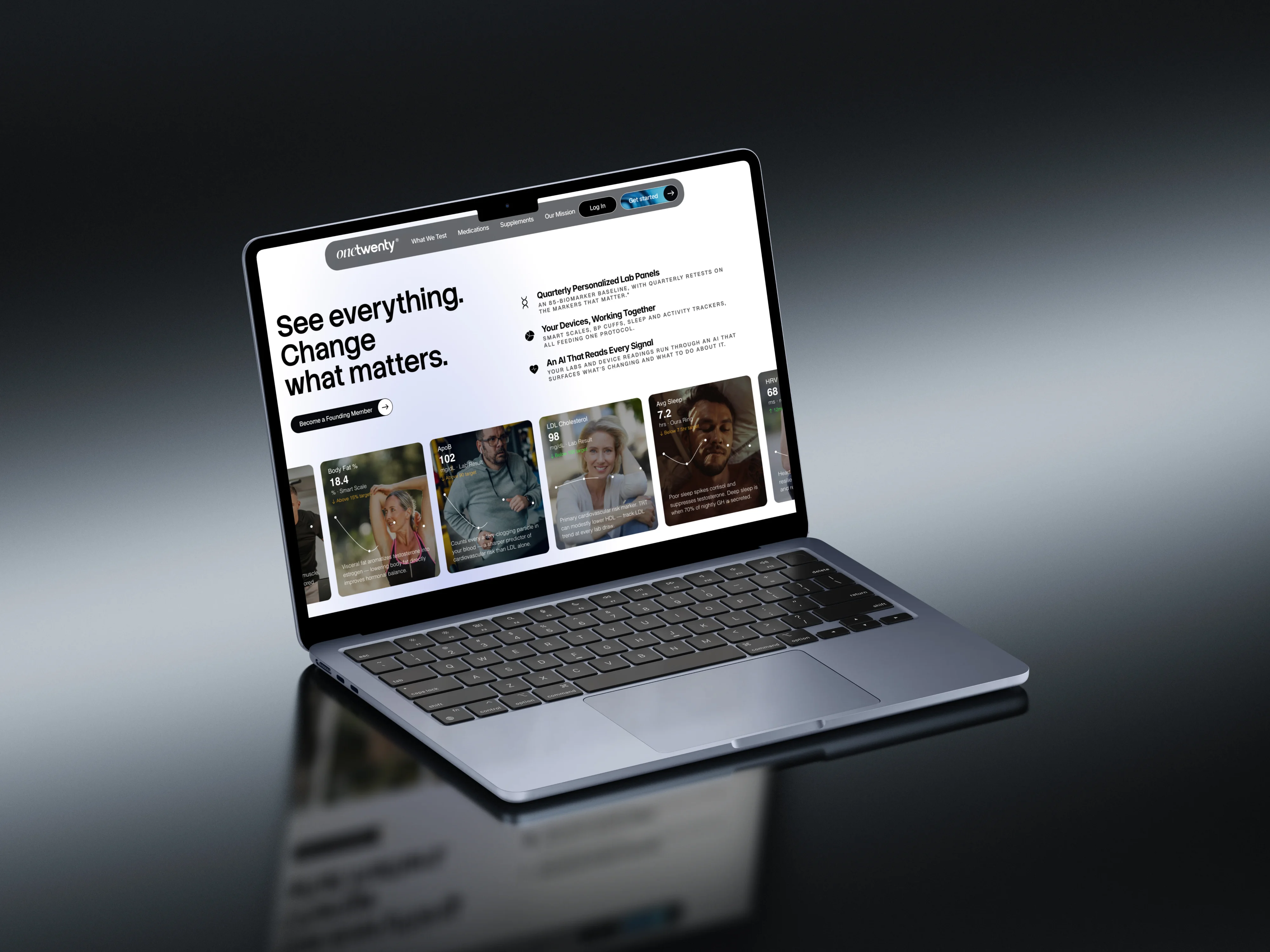 OneTwenty — main project preview for the Health Optimization Platform case study.
