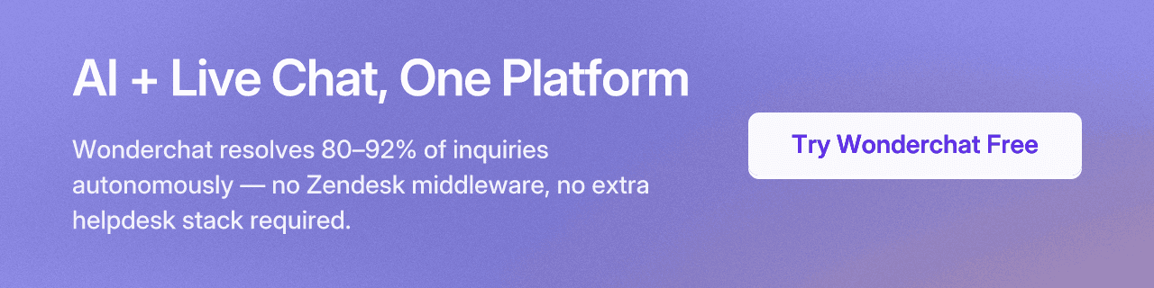 AI + Live Chat, One Platform