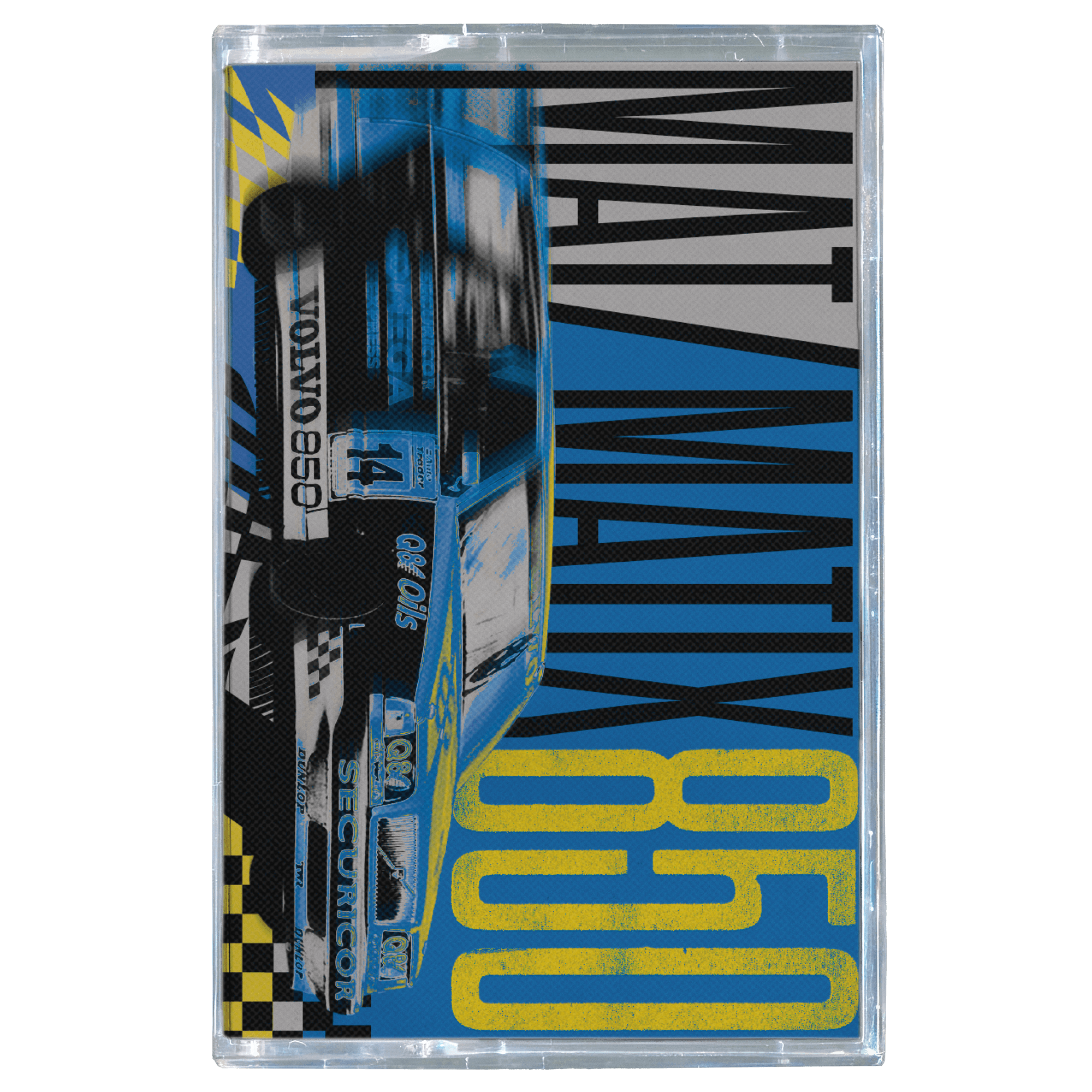 Cassette tape with 'MAT/MATIX 850' design on a white background