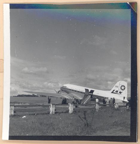 Avión de pasajeros en Lan Chile Aeropuerto Los Cerrillos.