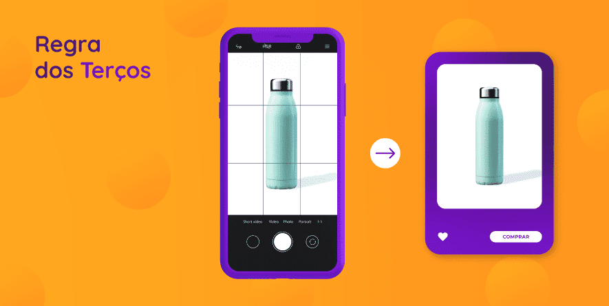 A regra dos terços, recurso de fotografia artística, também pode ser útil nas fotos para marketplace.