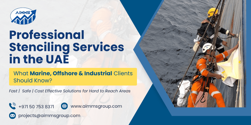 Professional stenciling services in UAE for marine, offshore and industrial applications