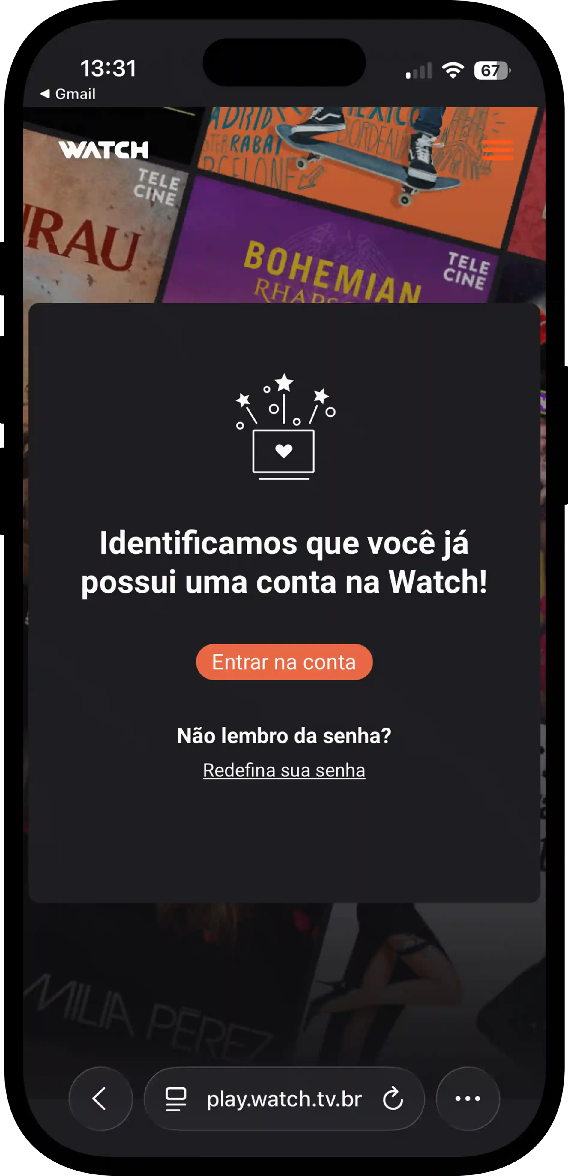 Tela do passo 5 da ativação do HBO Max