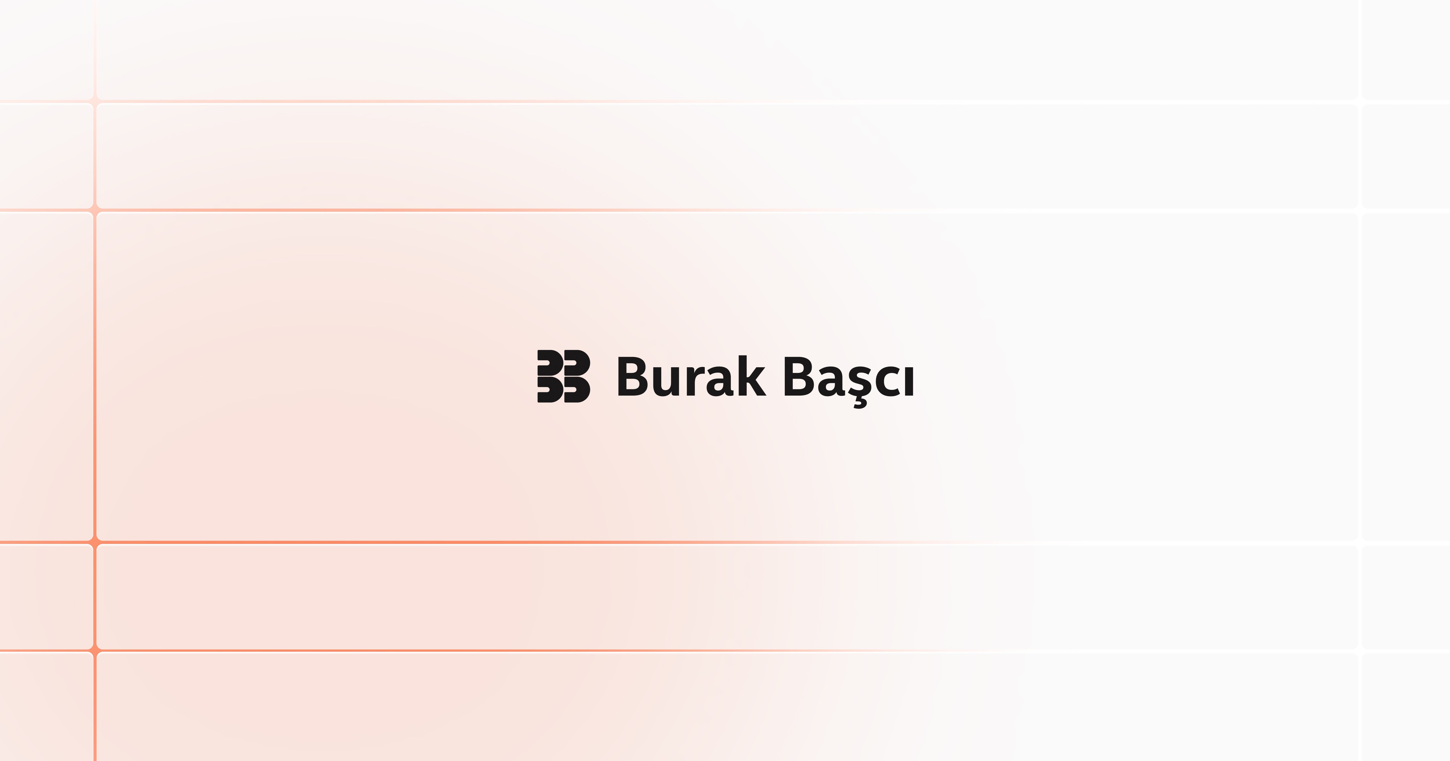 Burak Başcı website homepage built with Framer