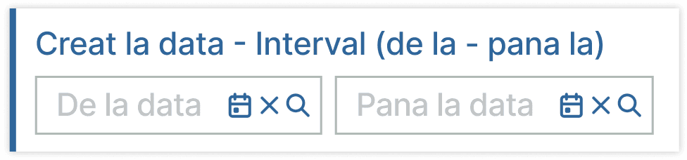 iltru pentru pacienții înregistrați într-un interval specific.