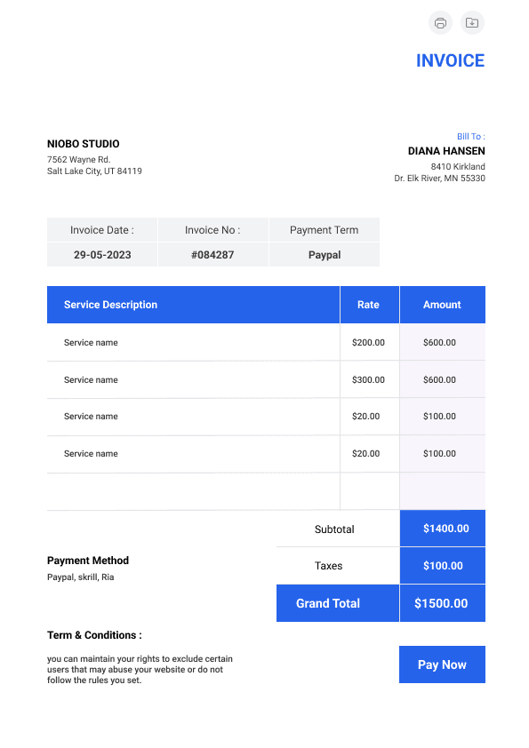 Material and Installation Cost Estimate