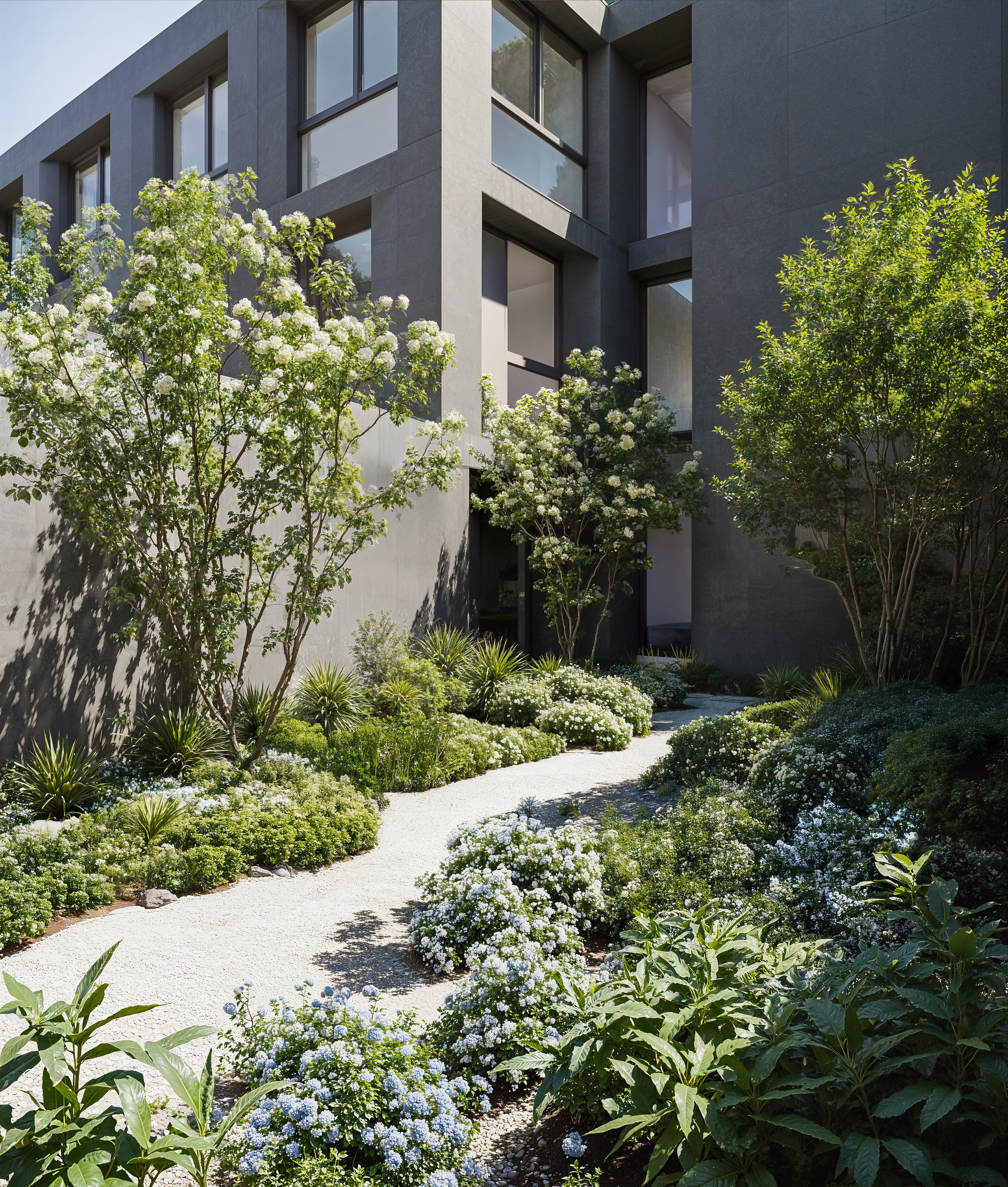 Architectural visualization of The Gate residential building in Bellinzona, Ticino, Switzerland – photorealistic 3D render