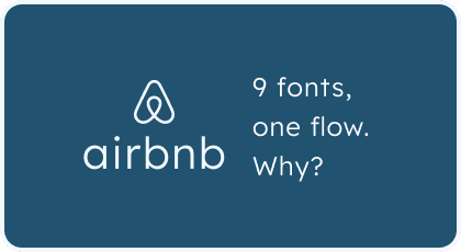 Airbnb case study cover: woman in an apron holding a plate of food, with the Airbnb logo and the subtitle 'Reimagining the new Airbnb app: A case study in consistency and calm.' Person's face is blurred for privacy.