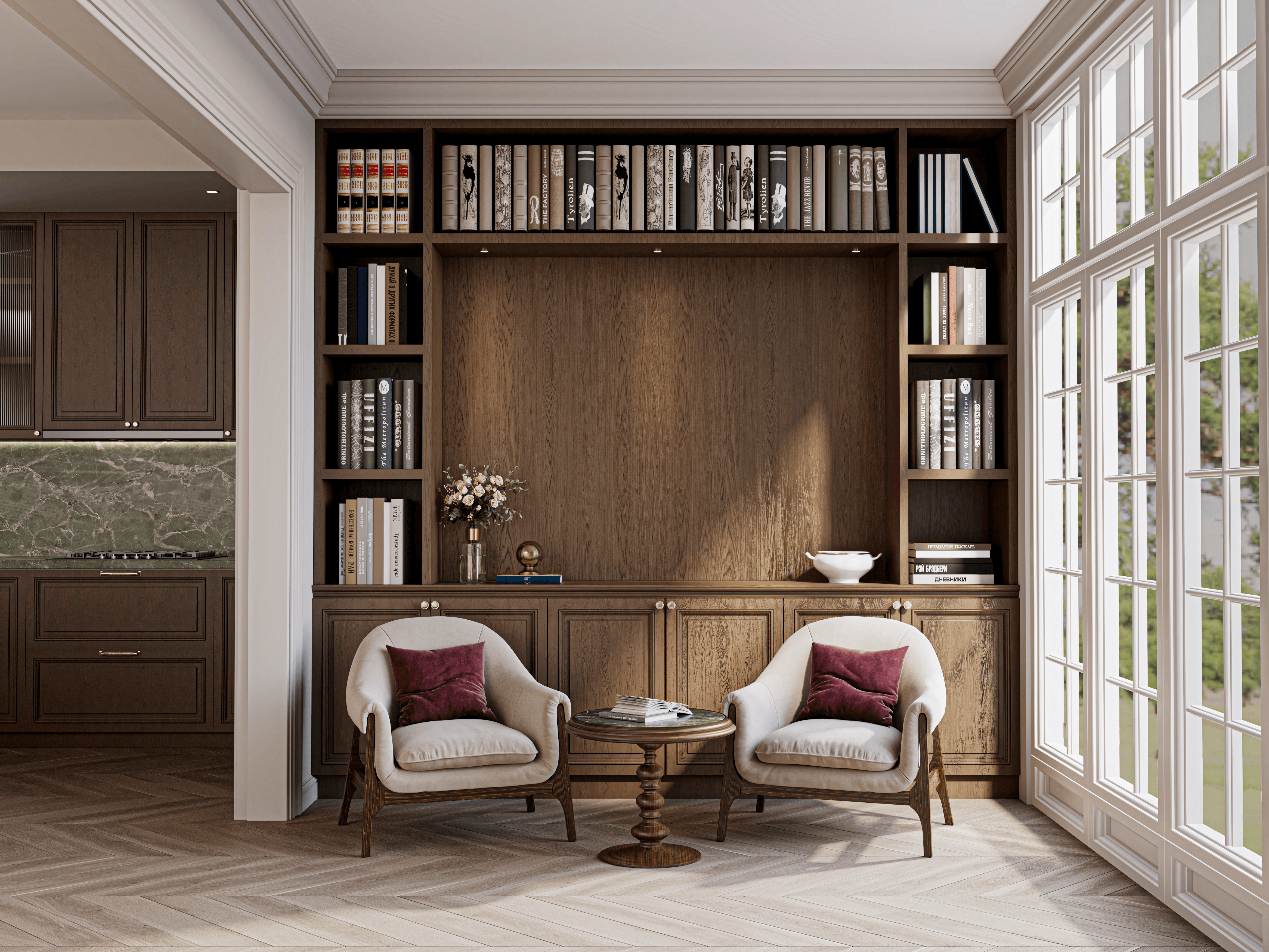 Project showcase image featuring a modern, refined interior.