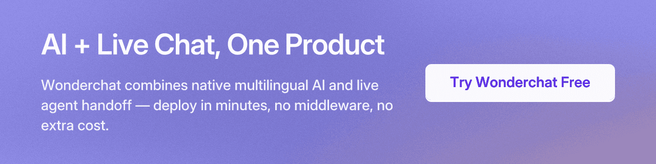 AI + Live Chat, One Product