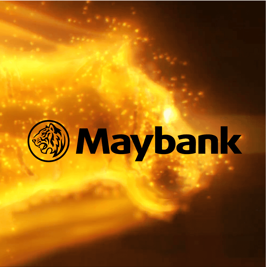 Maybank Logo with 3D Render