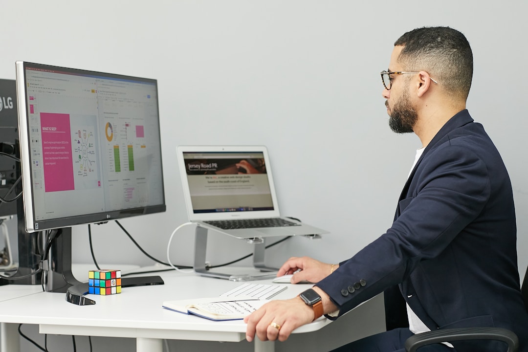 beginner investor reviewing portfolio on computer